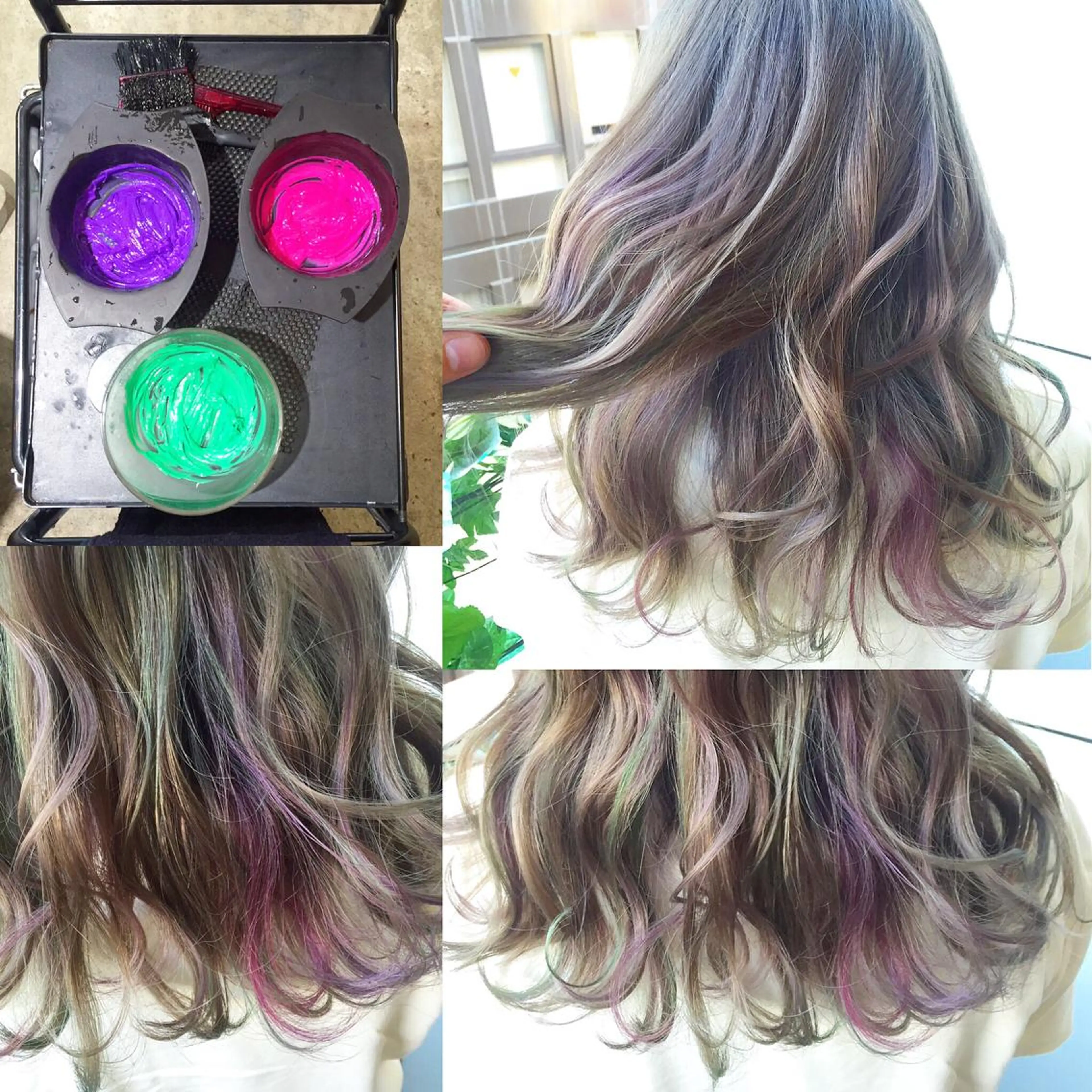 セミロング カラー グレージュ シルバー シルバーグレージュ Salon de MiLK所属・露木 啓介のヘアスタイル