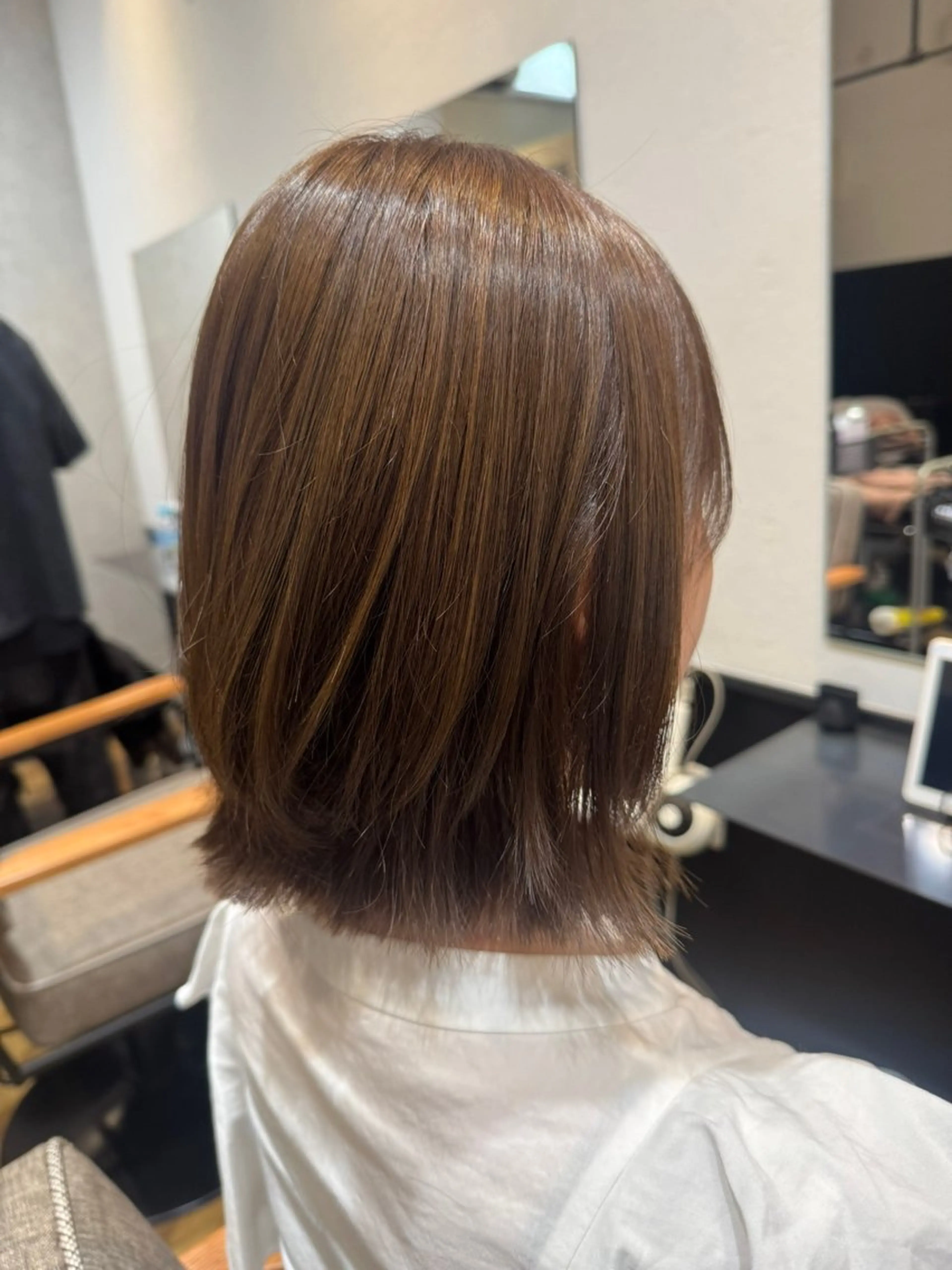 ミディアム 馬場 唯加のヘアスタイル