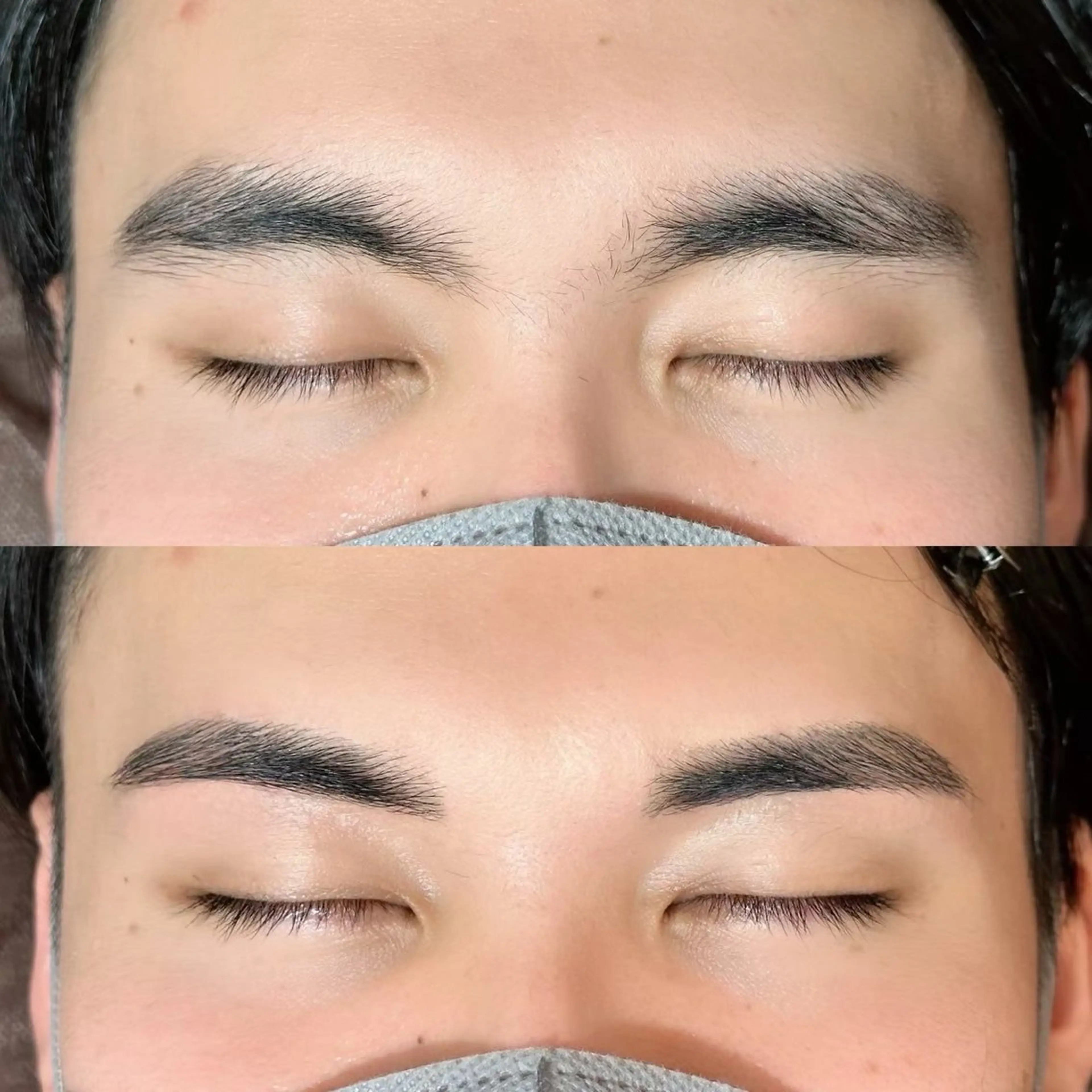 メンズ専用【骨格に合わせた美眉毛WAX脱毛(1回)間引き可能】の写真