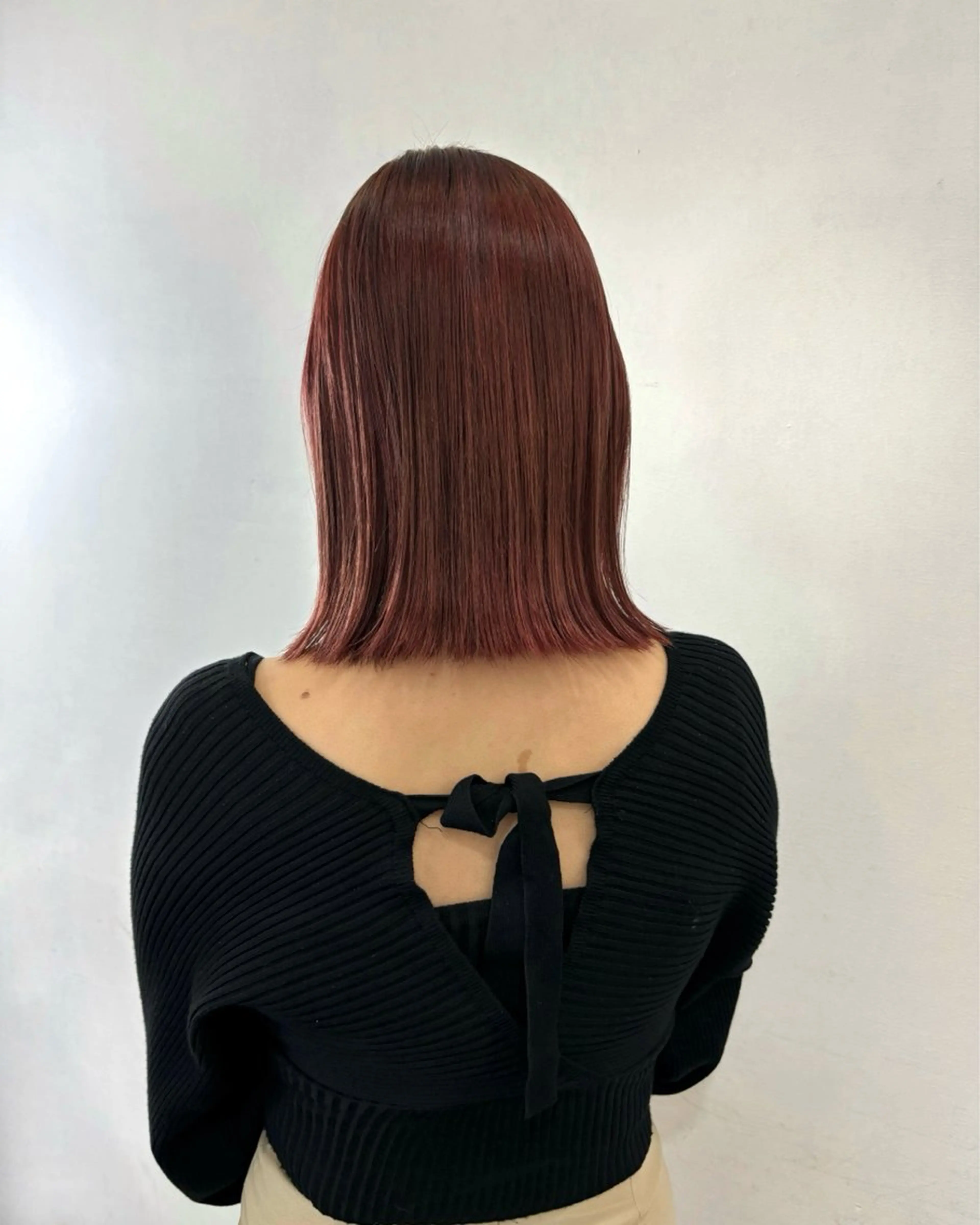 ミディアム ヘアカラー 栗崎 菜弥のヘアスタイル