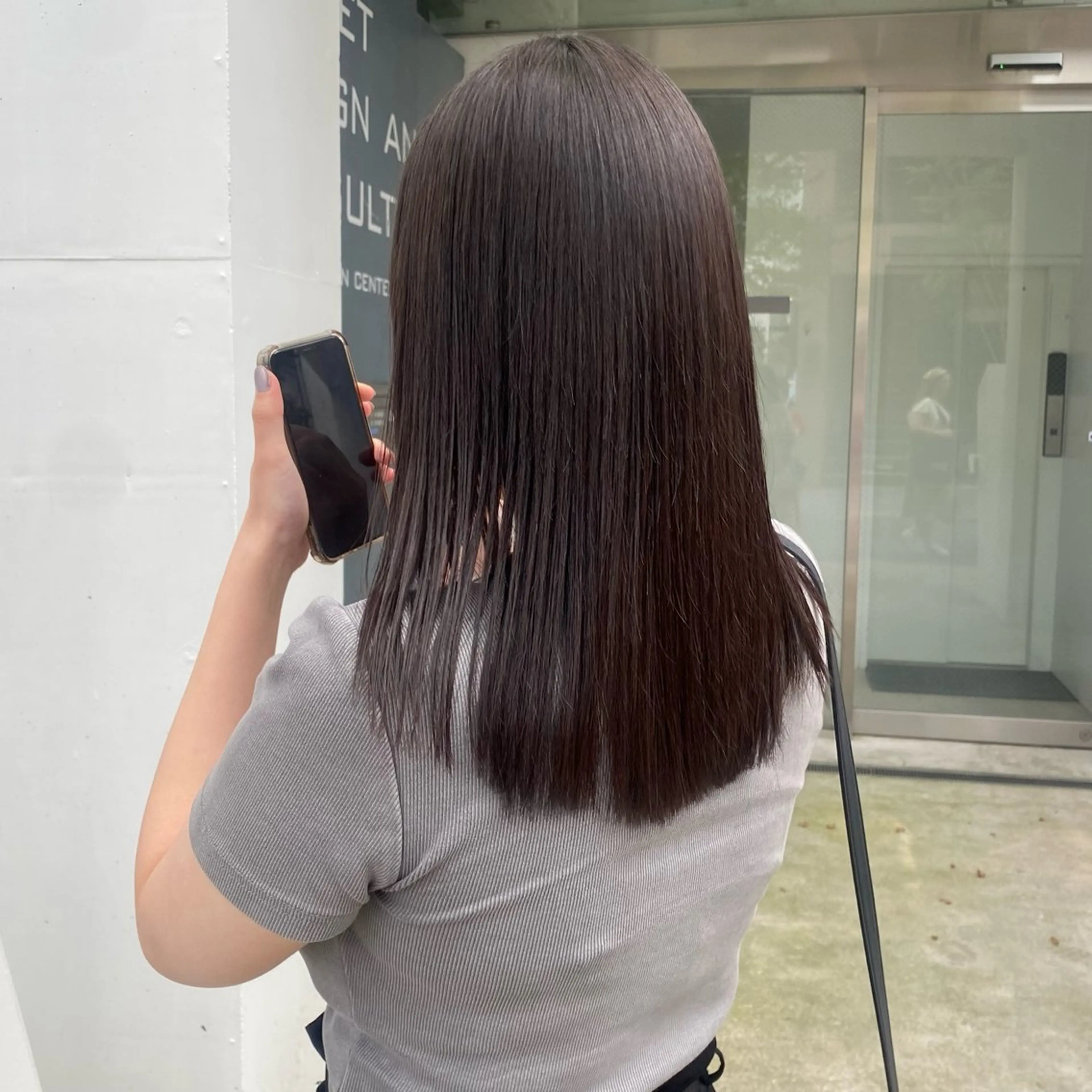 ミディアム カラー カット ヘアカラー 縮毛矯正 noa/ 渋谷のヘアスタイル