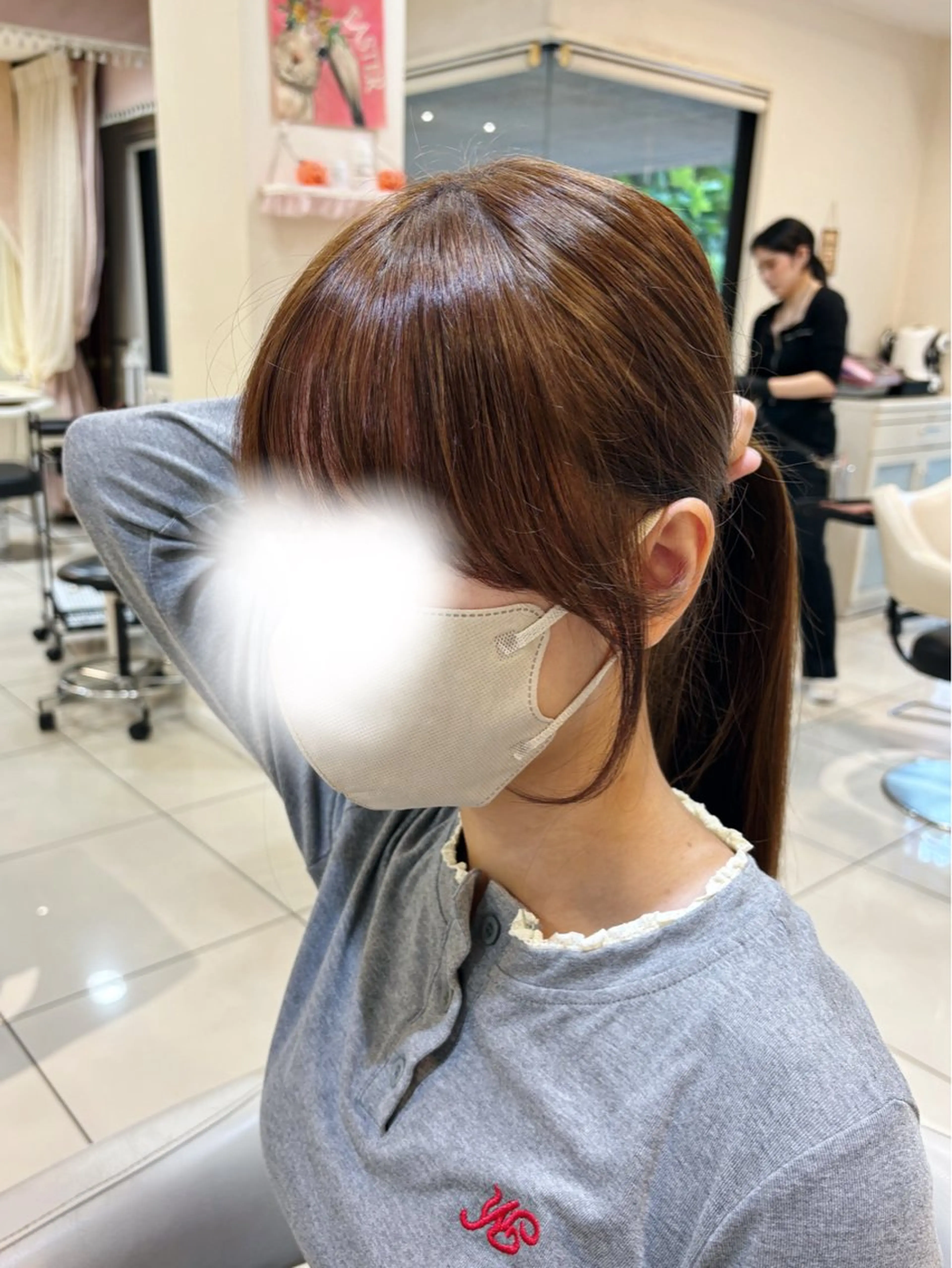 ロング 顔周りカット カット 高橋 佑のヘアスタイル