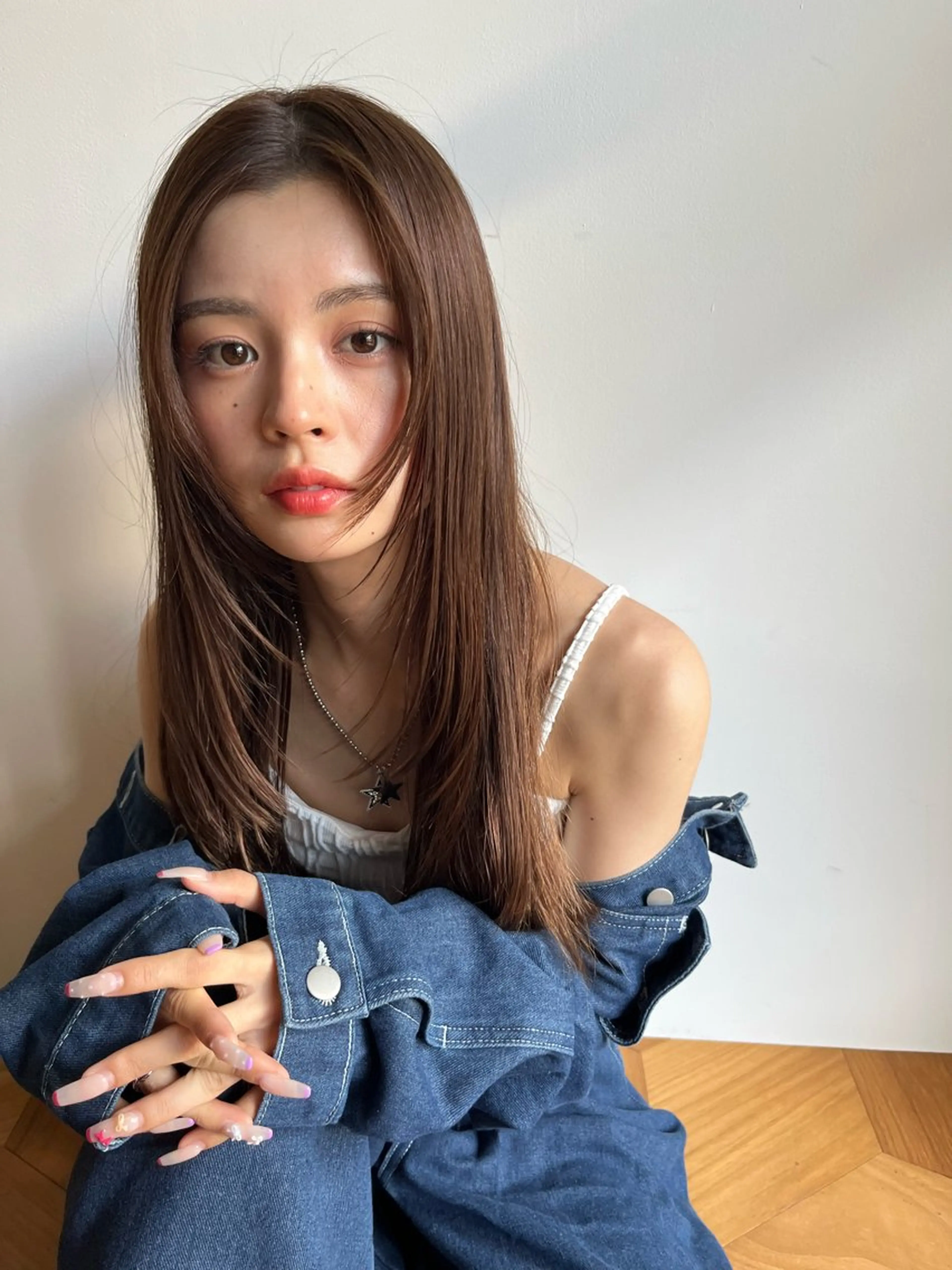 ロング カラー 似合わせカット カット ヘアカラー トリートメント ヘアセット💘 似合わせカラーのヘアスタイル