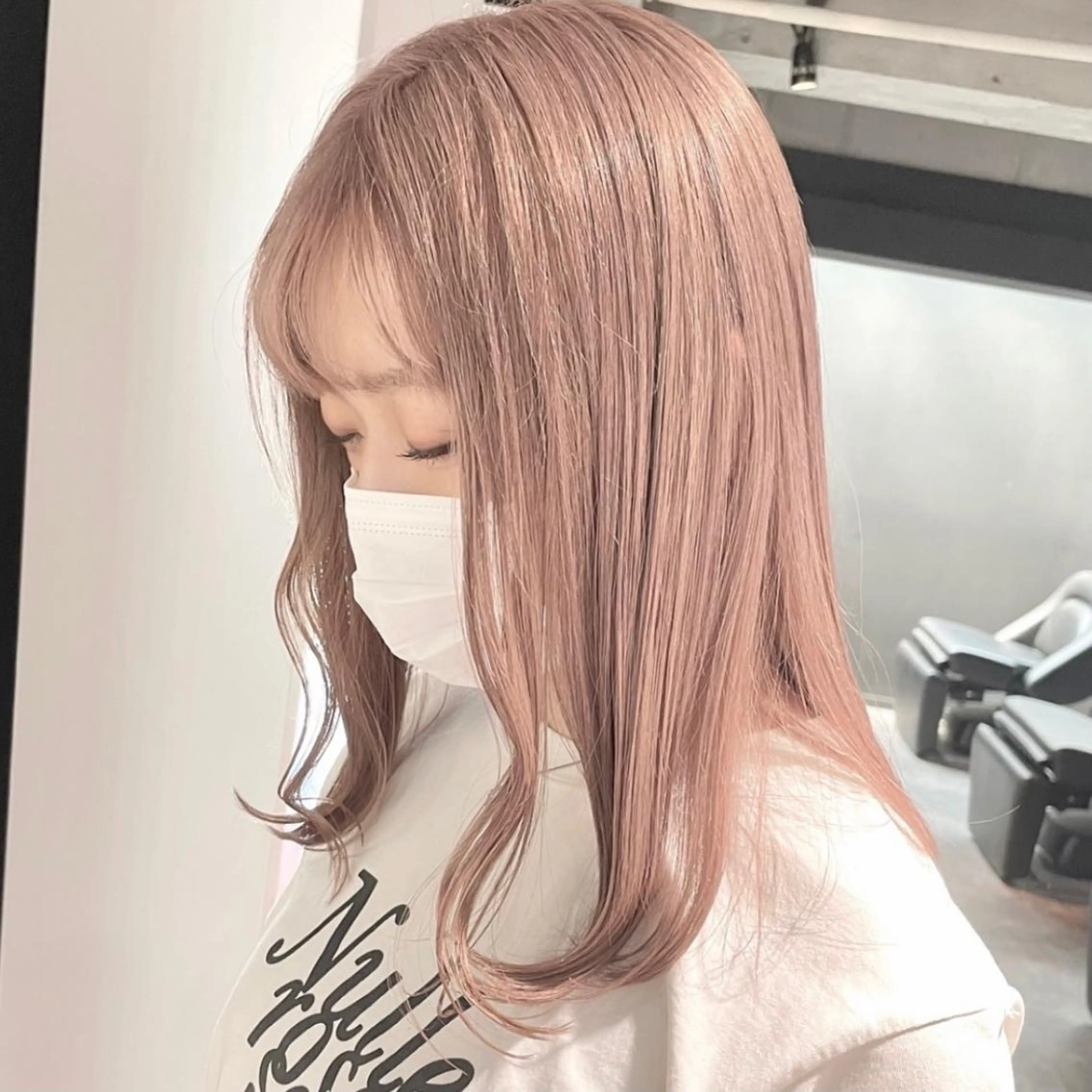 ロング カラー ベージュカラー ミルクティーベージュ LINDO TOKYO所属・✨ハイトーン✨ 濱田知孝のヘアスタイル