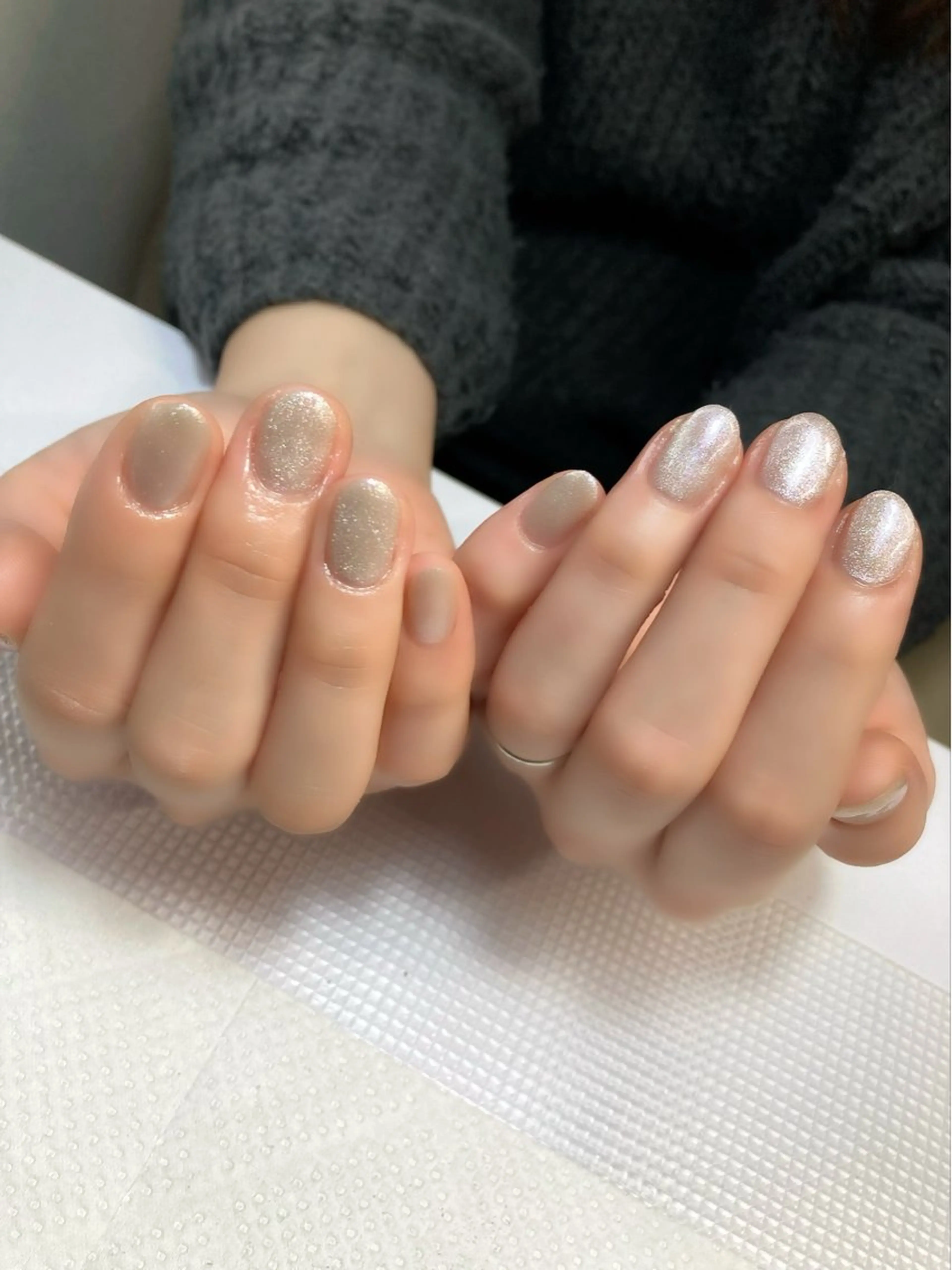 ネイル マグネットネイル ショートネイル ハンドネイル k natsuのネイルデザイン