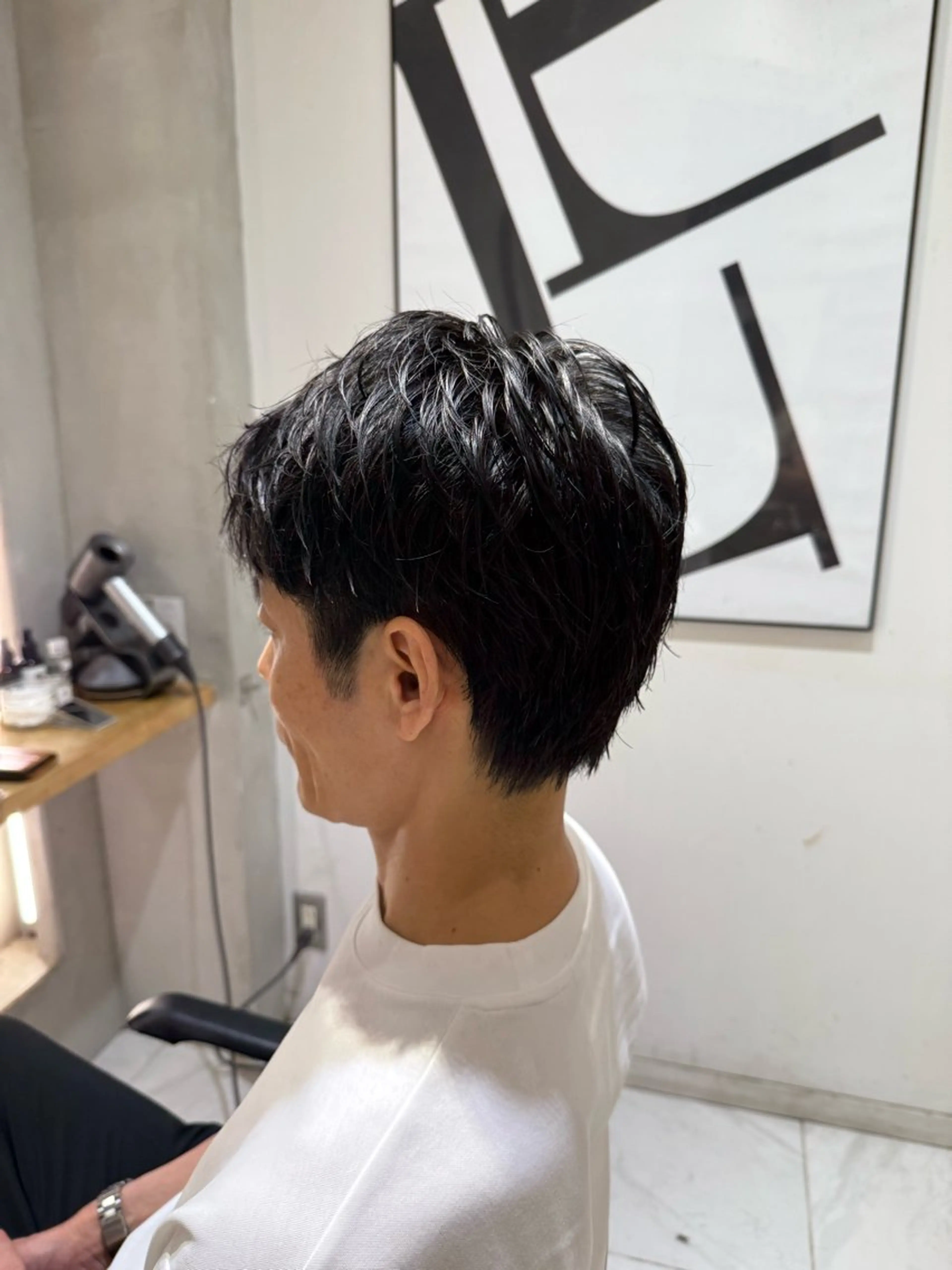 ショート メンズ カット 艶カラー/縮毛矯正 🫧terukaのヘアスタイル