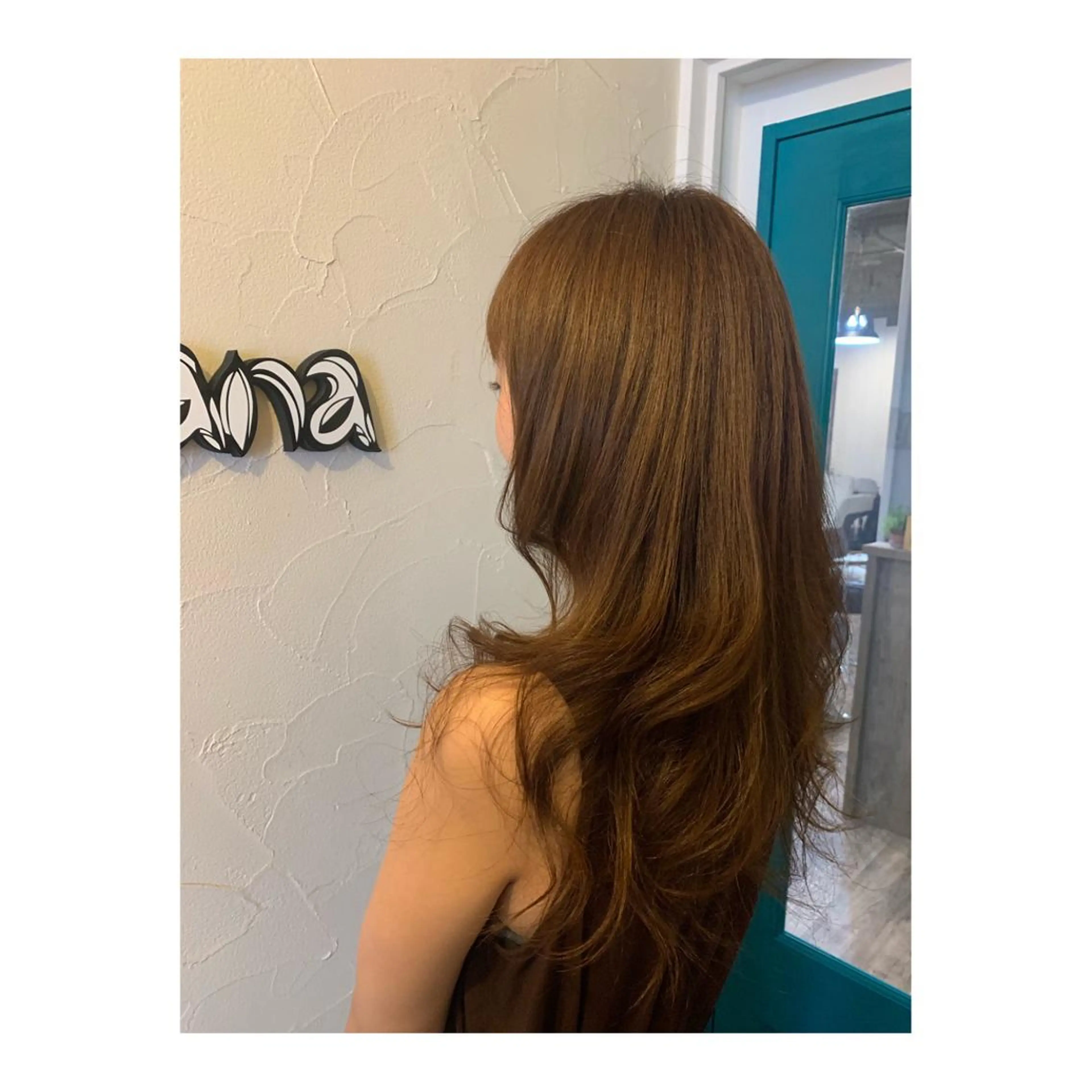 セミロング カット パーマ トリートメント 前井 正人のヘアスタイル