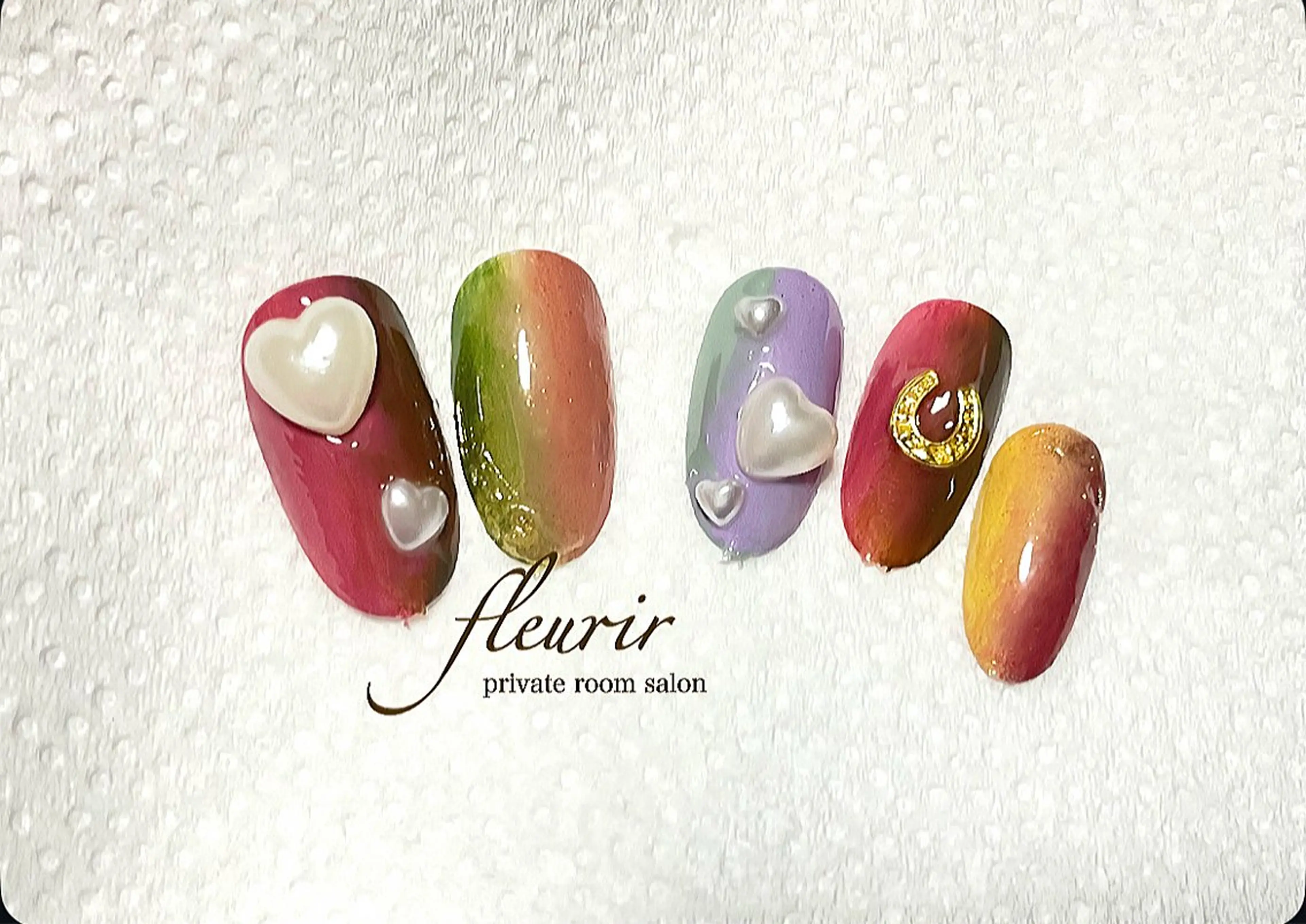 ネイル ハンドネイル フルリール 【プライベートサロンのネイルデザイン