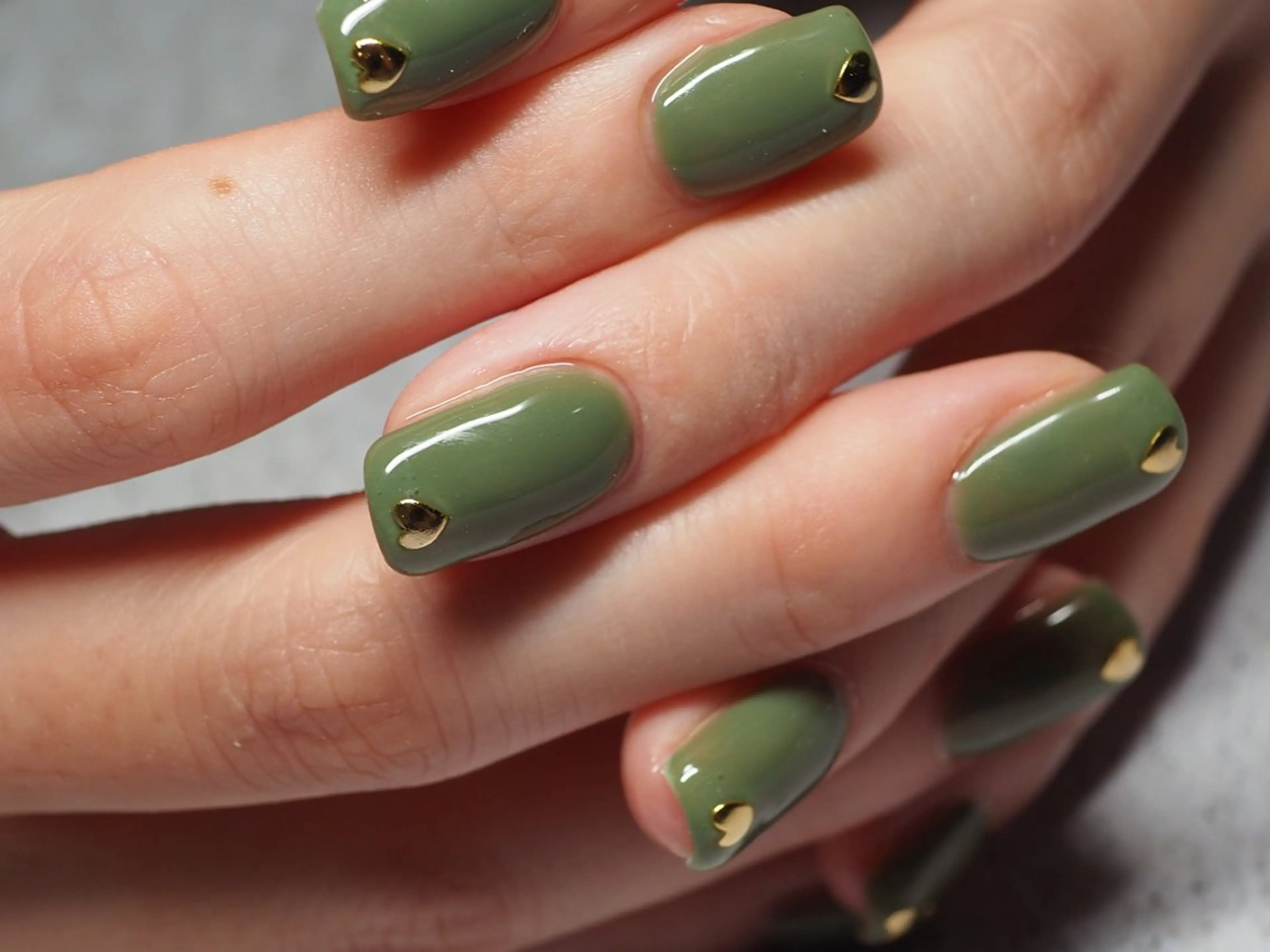 ネイル ジェルネイル ハート ワンカラーネイル パラジェル ハンドネイル tete nailstudioのネイルデザイン