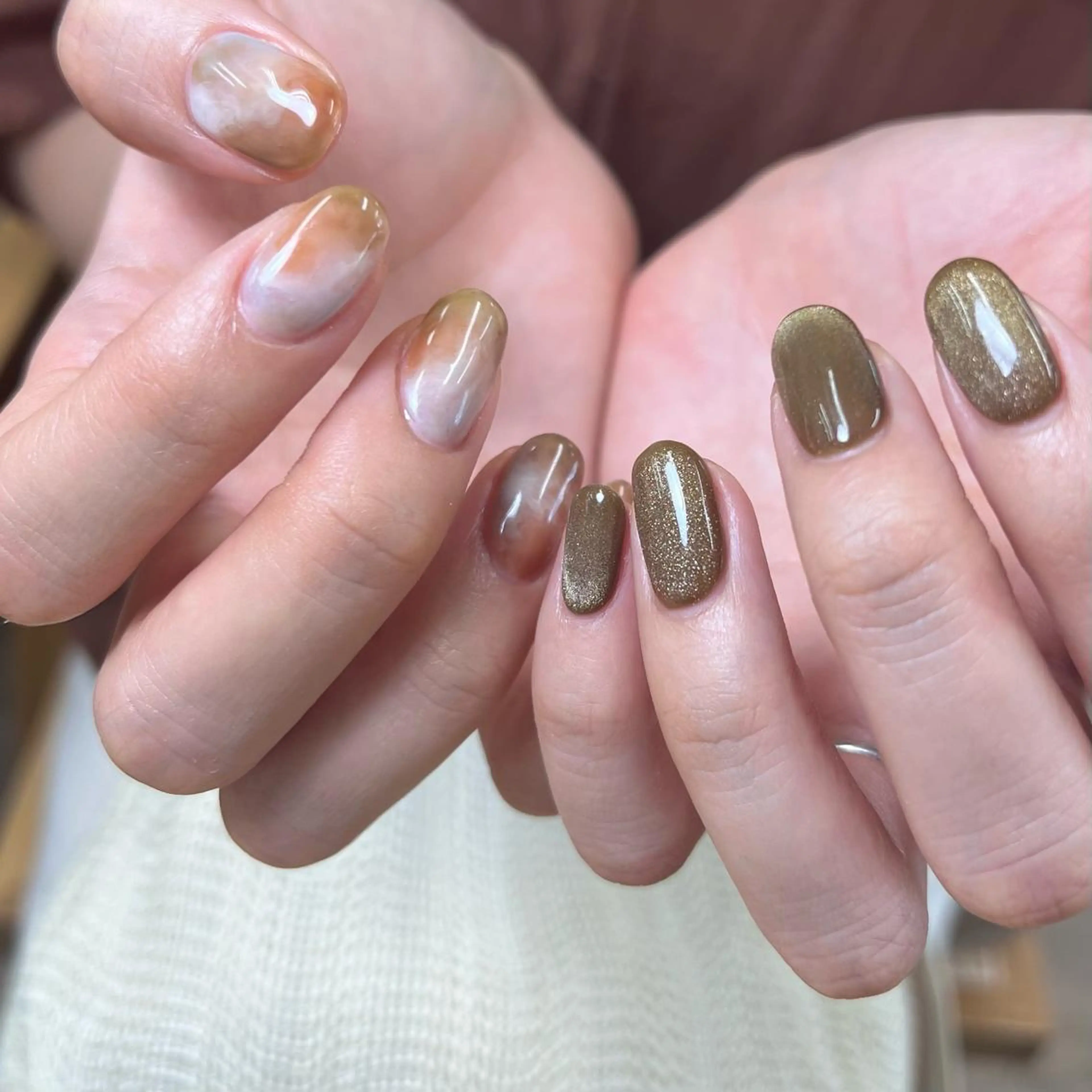 ネイル ハンドネイル nuás nailのネイルデザイン