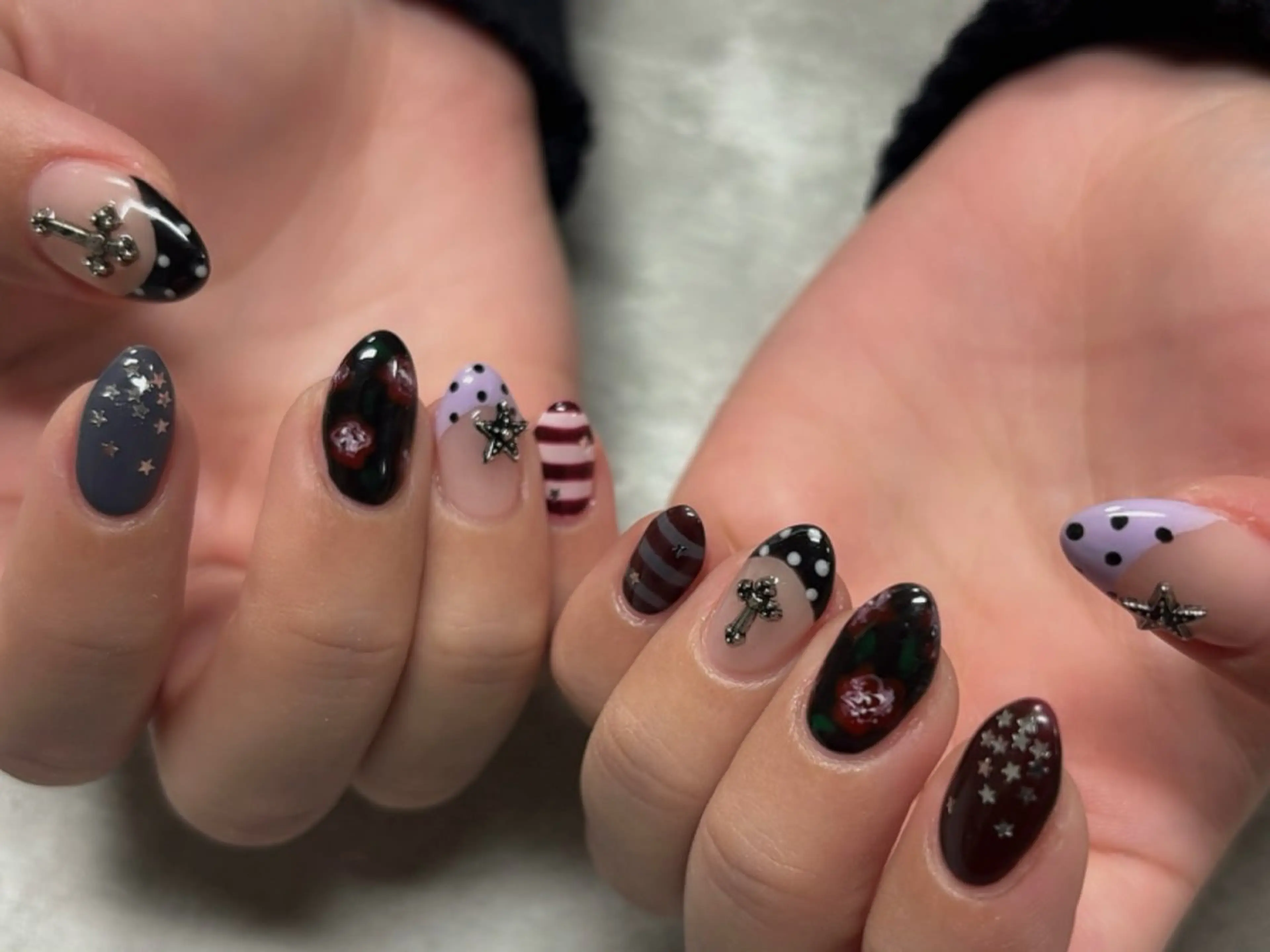 ネイル ハンドネイル Protea きぬがわ らむのネイルデザイン