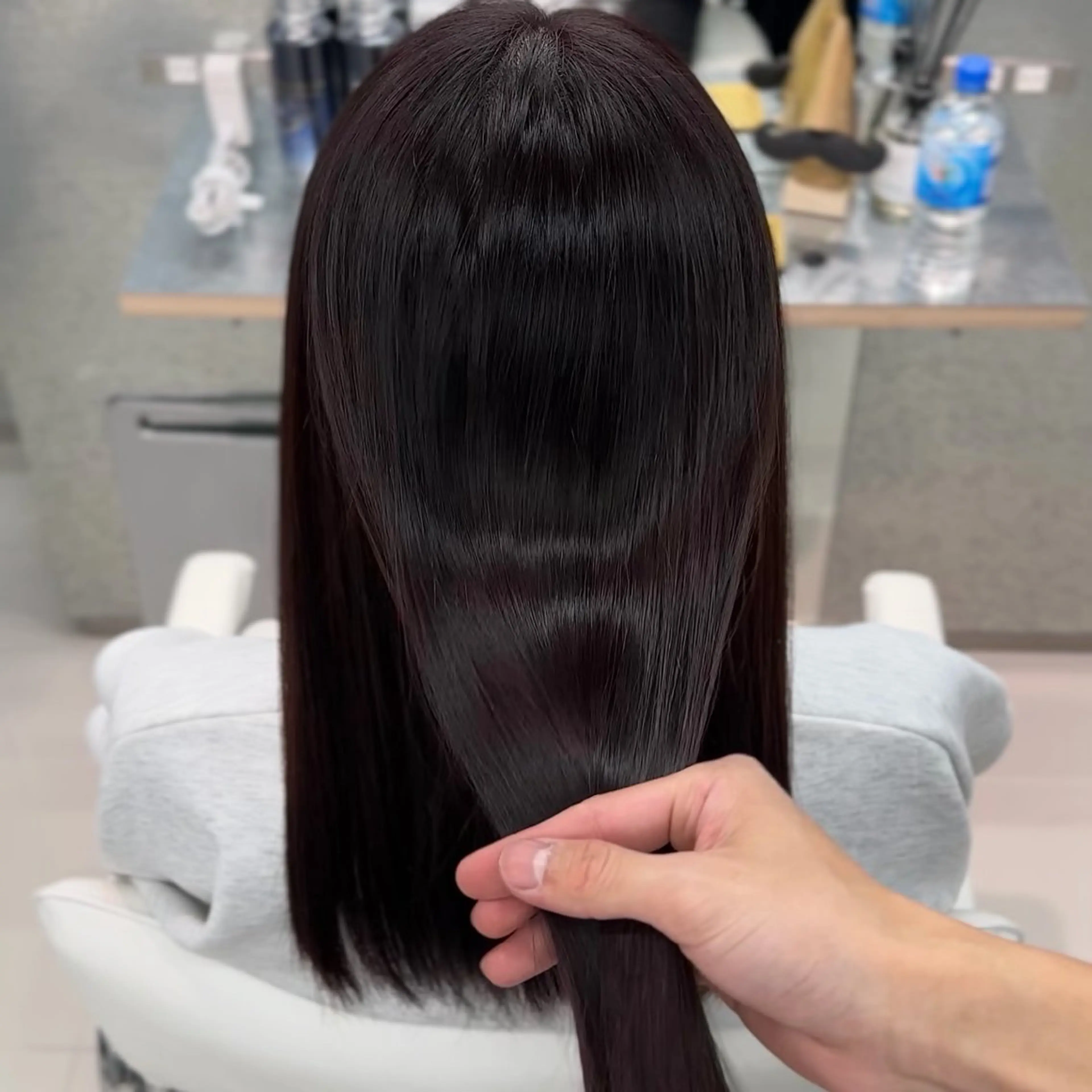 セミロング くせ毛 TRUNS所属・こうた/髪質改善 ストレート/ヘアケアのヘアスタイル