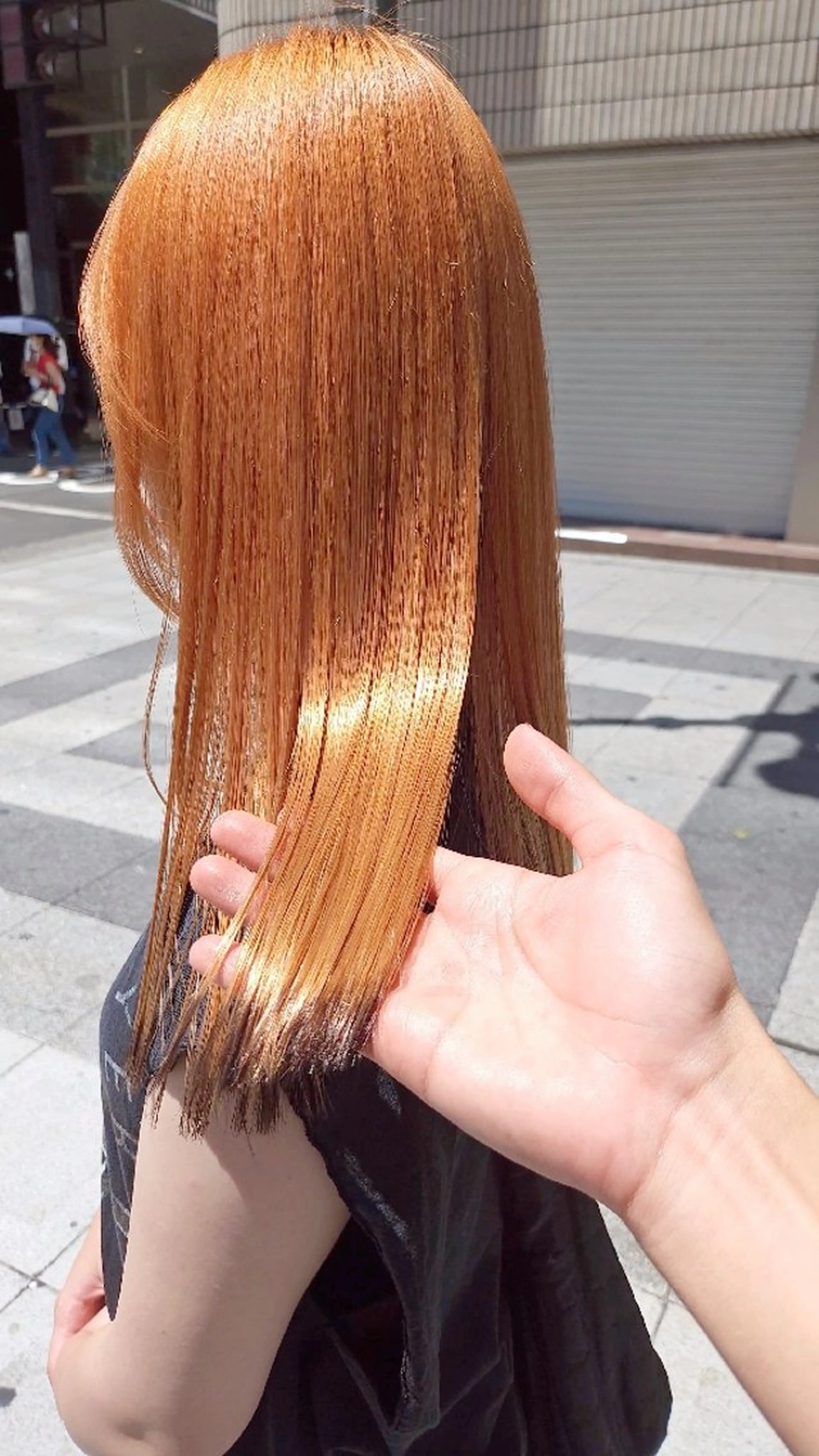 ロング カラー メンズ オレンジ LYLICK所属・ケアブリーチ特化 same 🦈のヘアスタイル