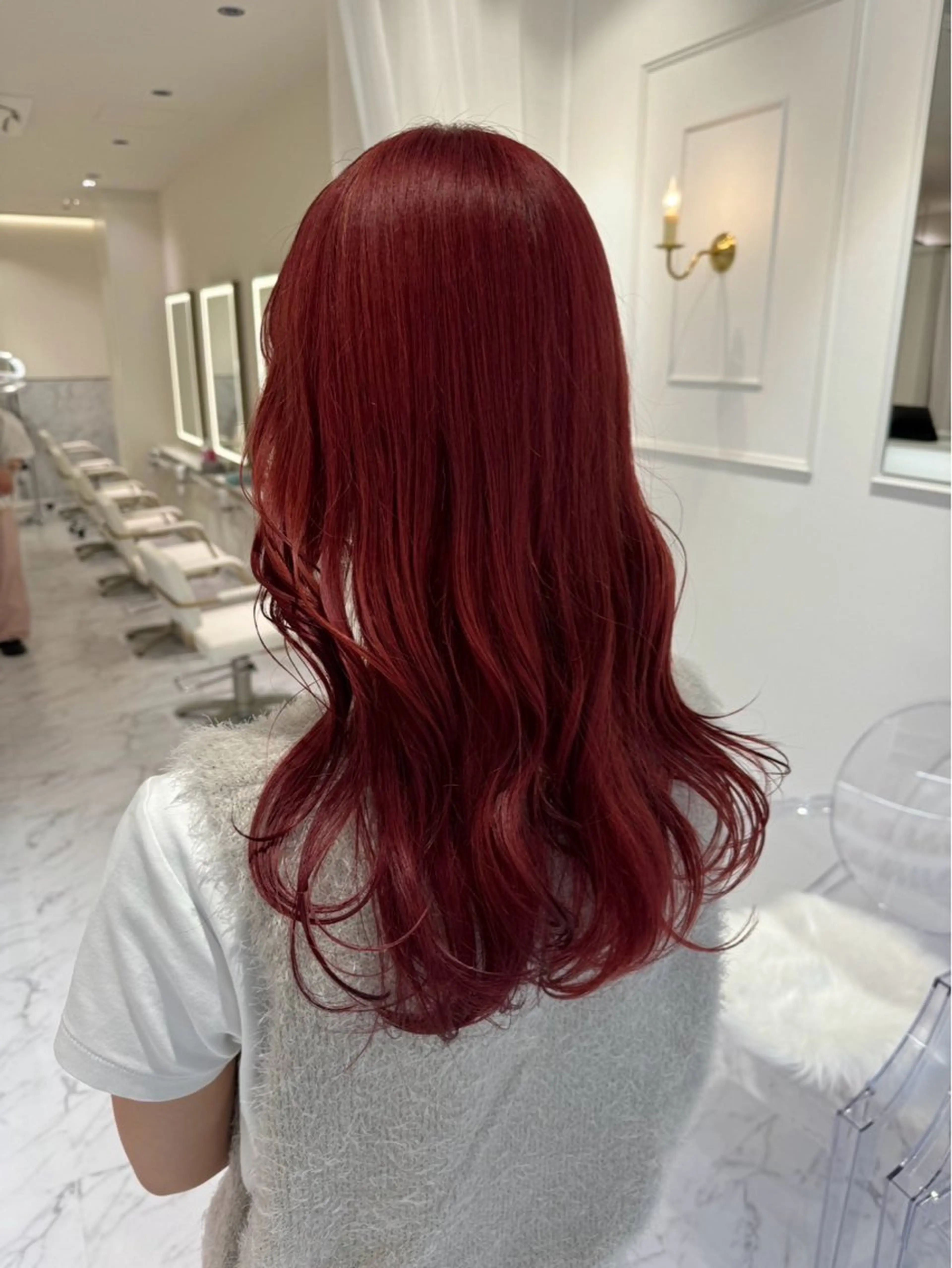 ロング カラー ヘアカラー ParveMix🍀 藤原愛未のヘアスタイル