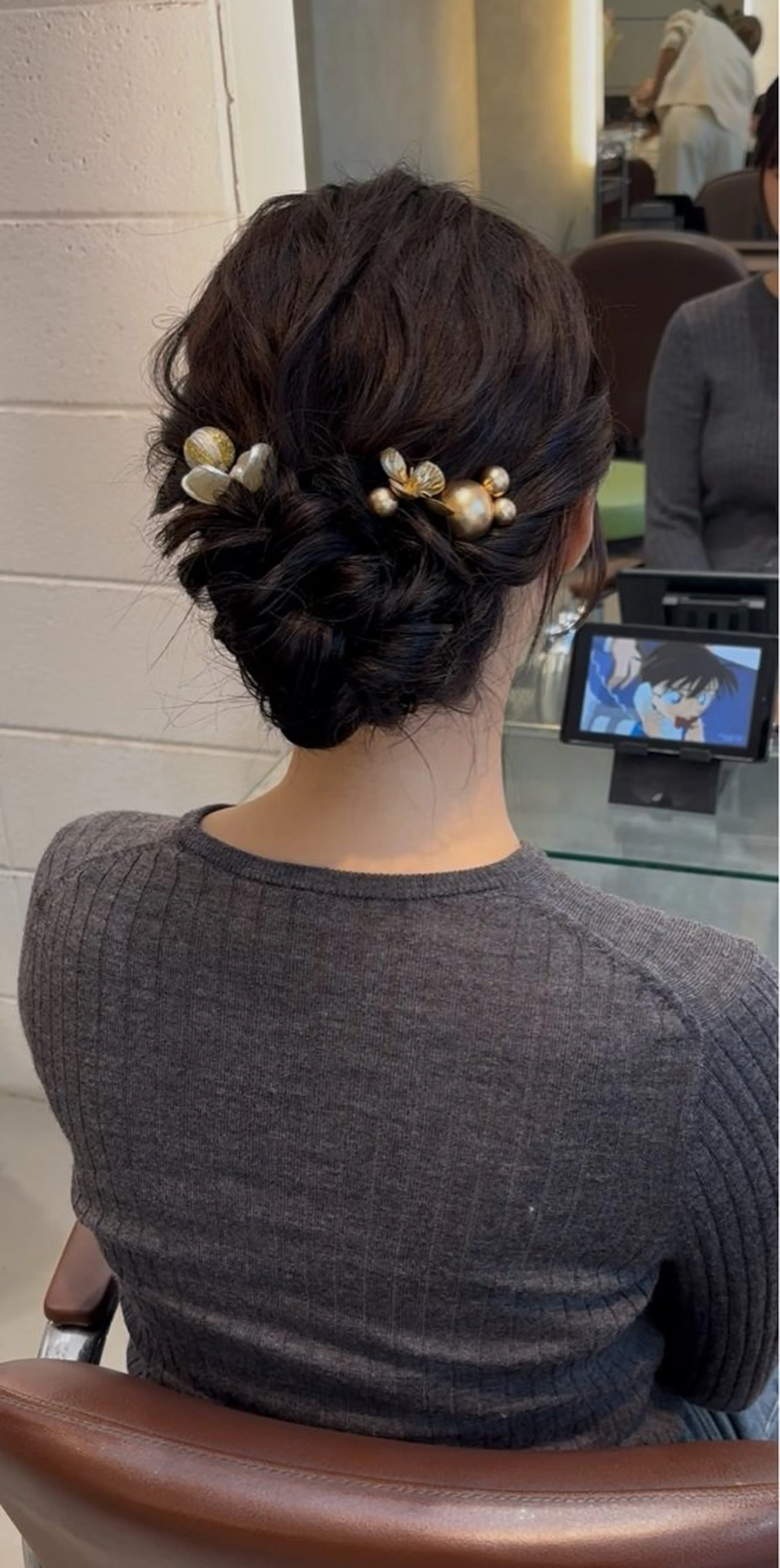 セミロング ヘアセット chic 渡辺 桃羽のヘアスタイル