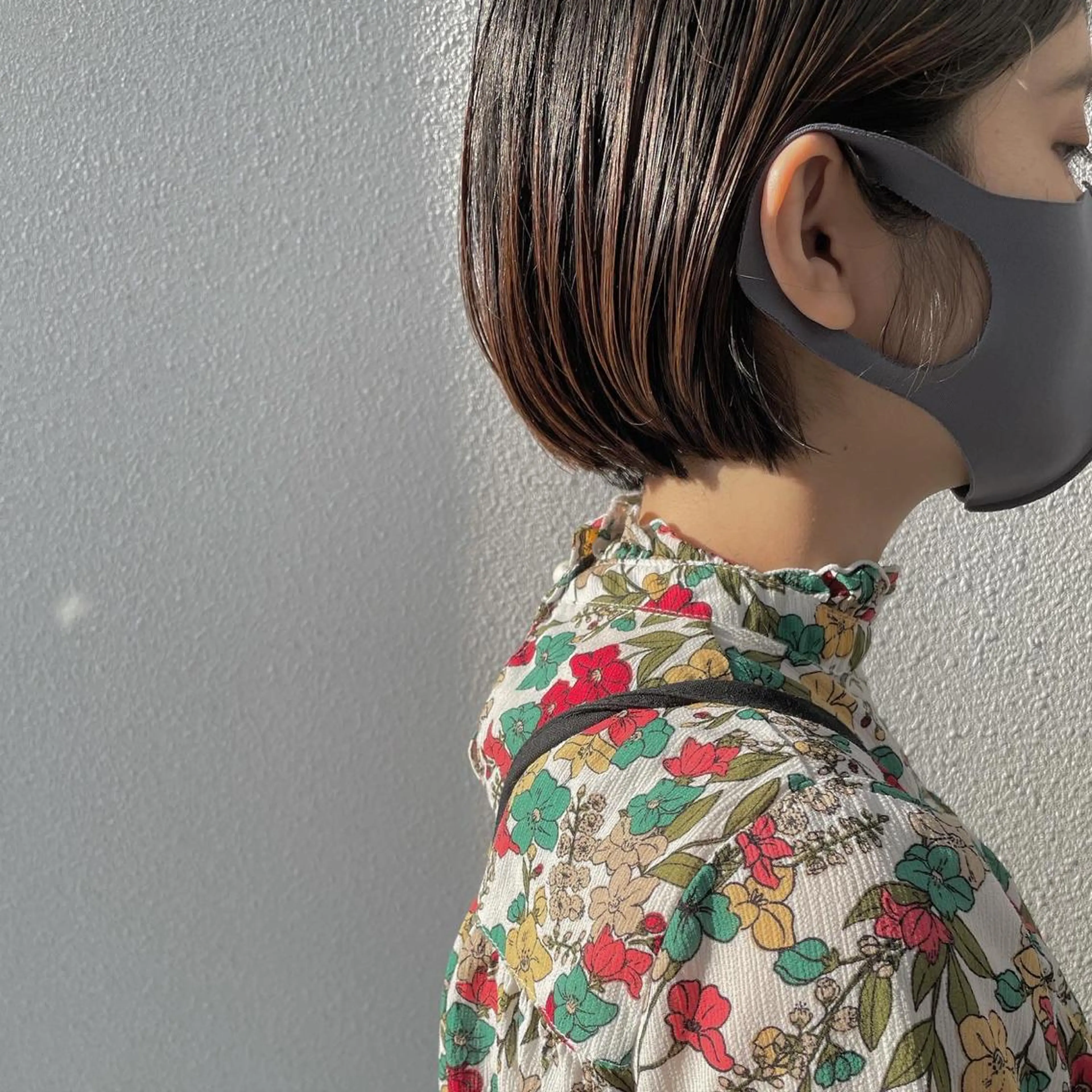 ショート 切りっぱなしボブ ショートボブ 丸みショート ミストバング ボブ C’LD hair  produce /シールドヘア所属・モテ髪/ボブ/ショー ト/アダチフウトのヘアスタイル