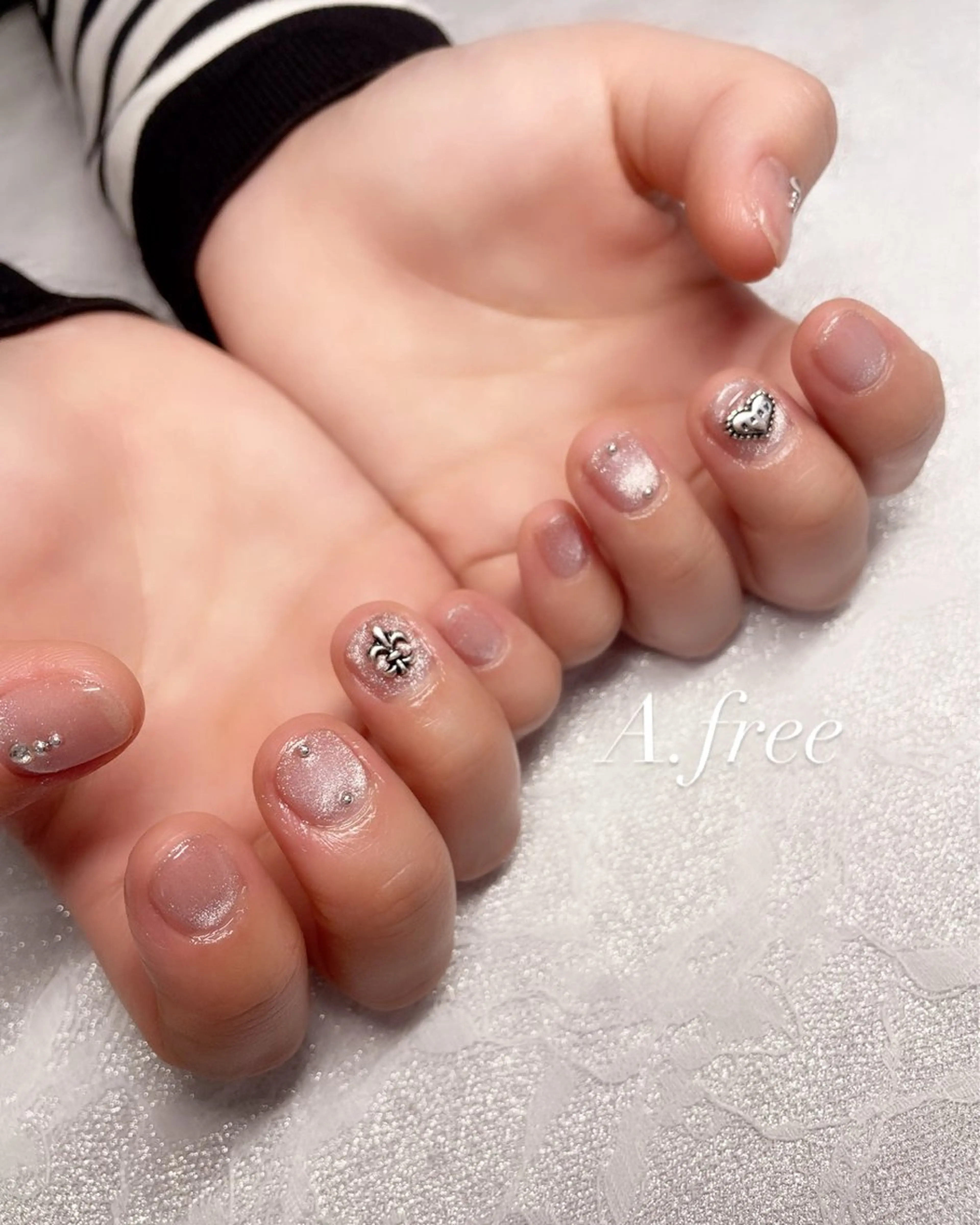 ネイル ハンドネイル A.free✧*｡ アレルギー対応✧*｡のネイルデザイン