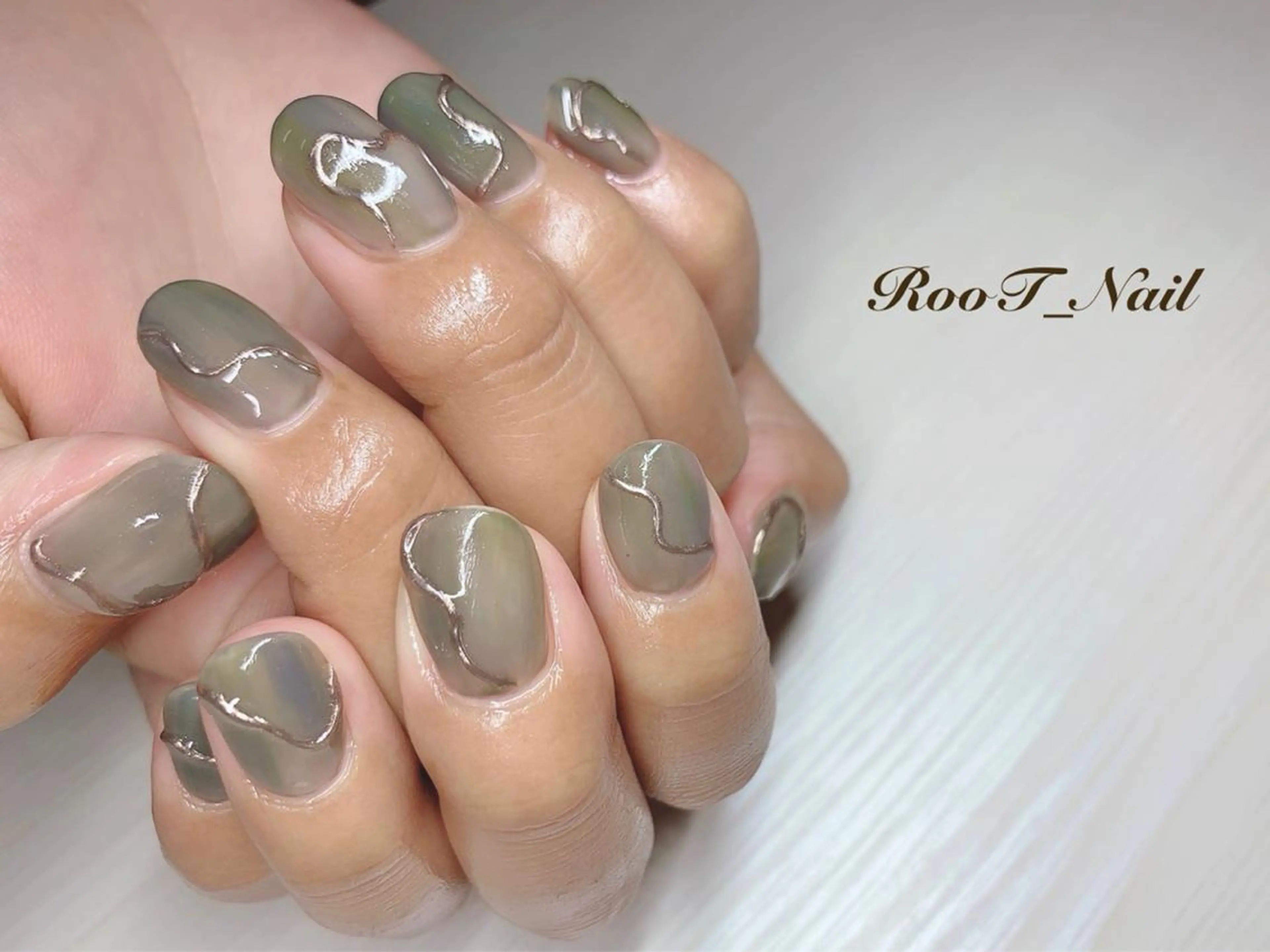 メンズ キッズ ネイル ニュアンスネイル ハンドネイル RooT Nailのネイルデザイン