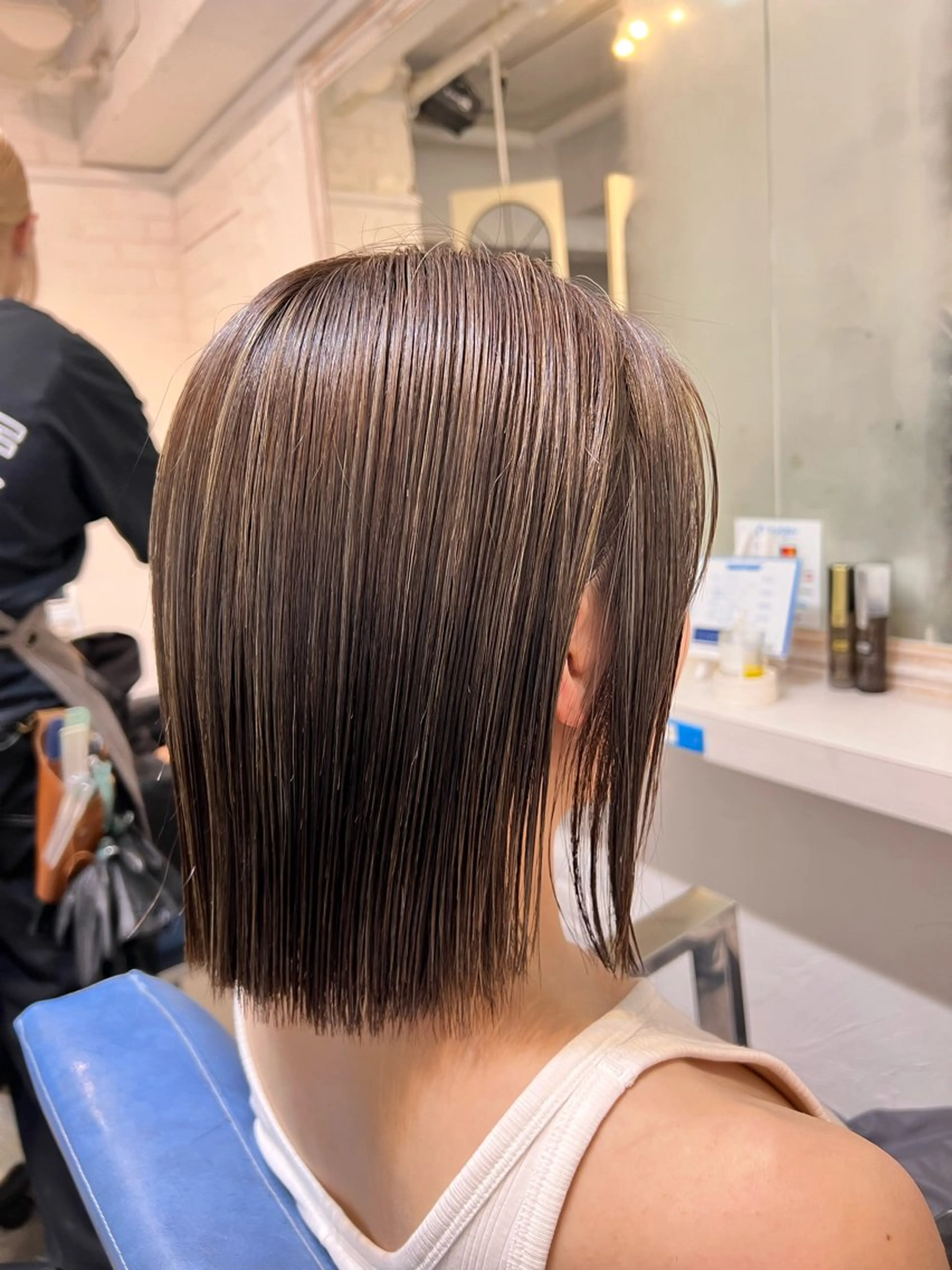 ショート カラー ハイライトカラー ハイライト カット ヘアカラー uros.所属・インナー/エクステ/ パーマ🌞イトウセナのヘアスタイル