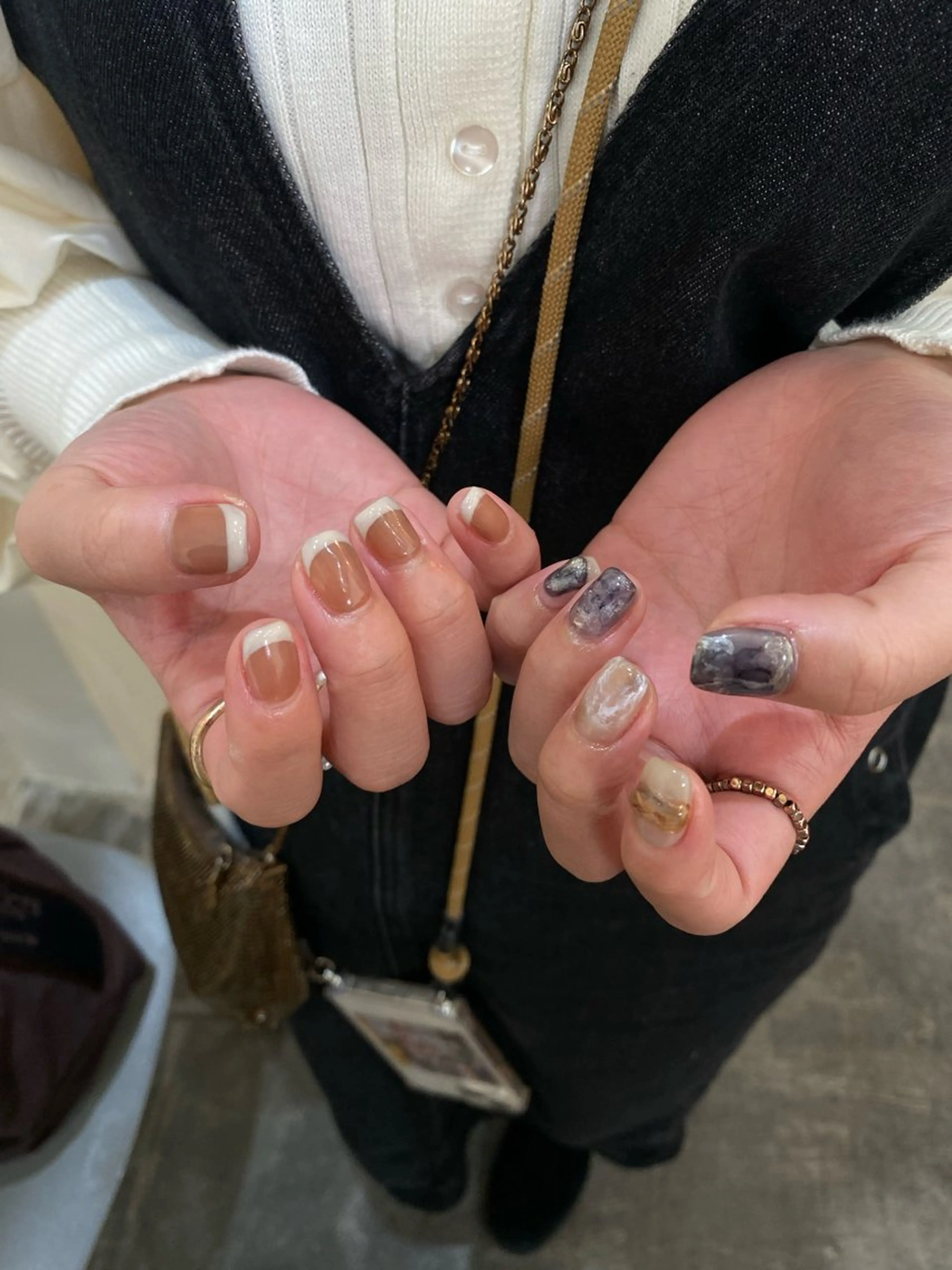 ネイル フレンチネイル ニュアンスネイル nable.所属・望月 実莉のネイルデザイン