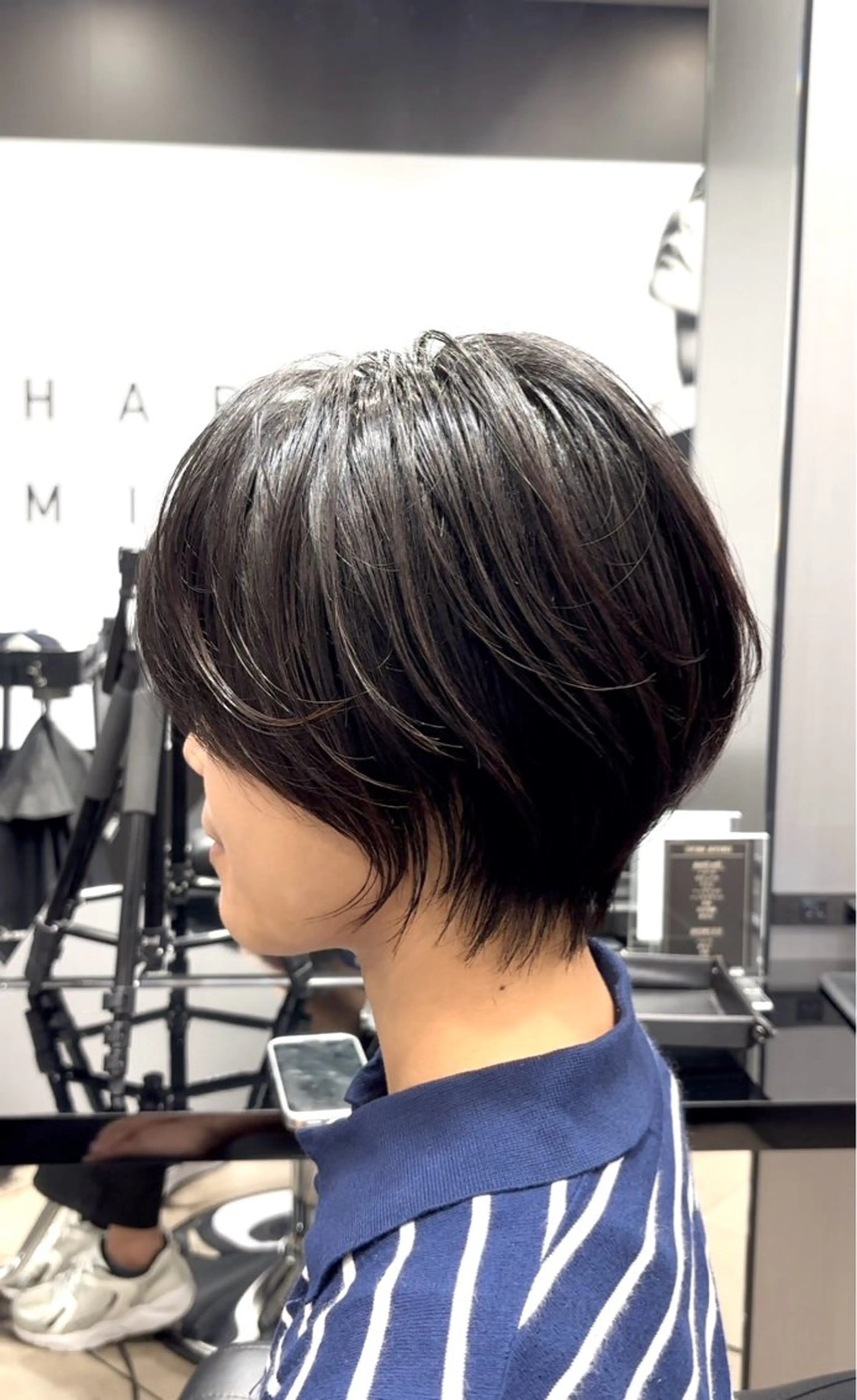 ショート ショートボブ ハンサムショート 丸みショート ボブ くびれヘア カット HARUKI  MINATO Japan広島紙屋町店所属・hmj紙屋町店 脊戸智志のヘアスタイル