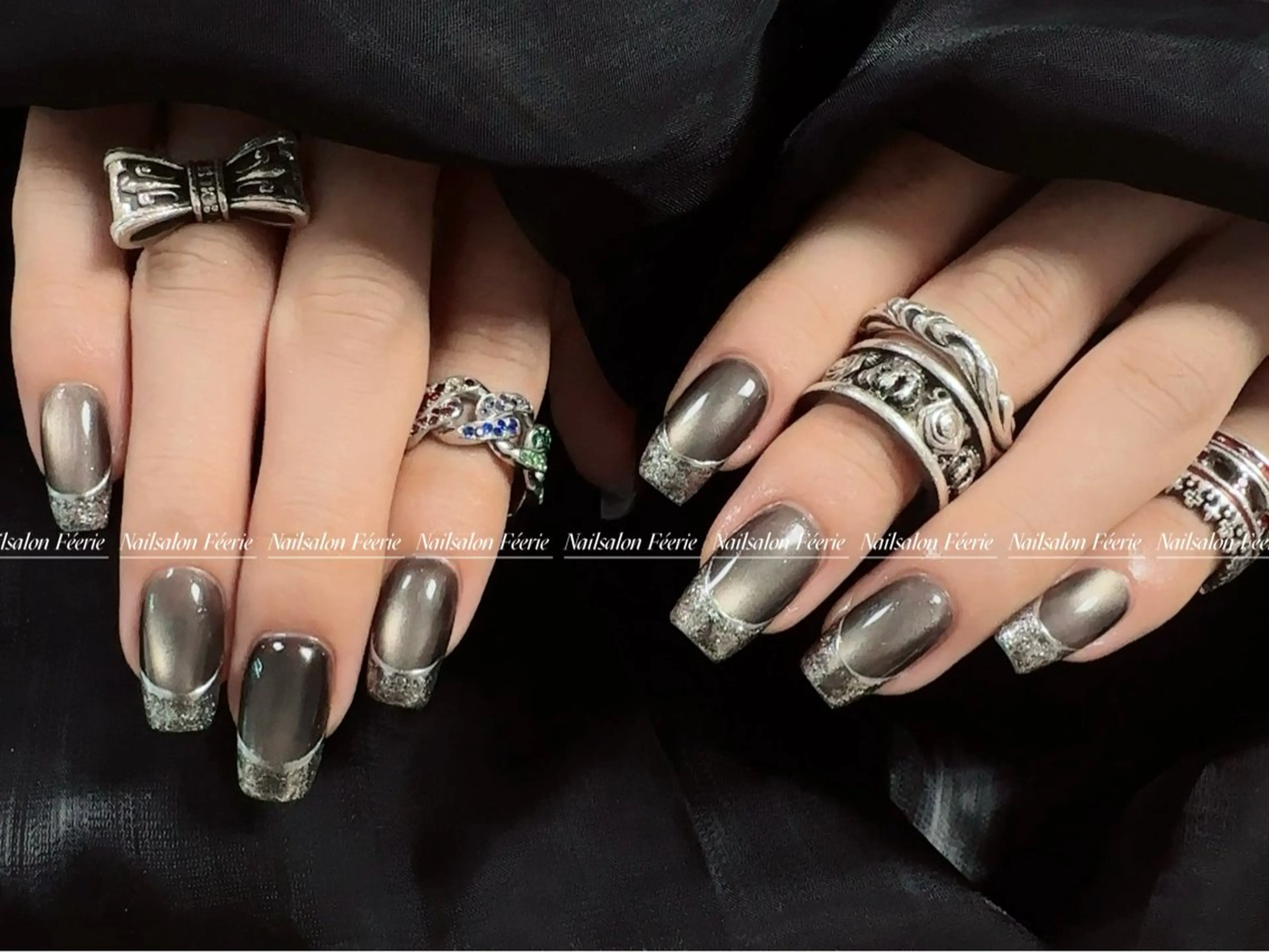 ネイル 成人式 長さ出し フットネイル フレンチネイル ジェルネイル ハンドネイル ハンドケア nail salon Feerieのネイルデザイン