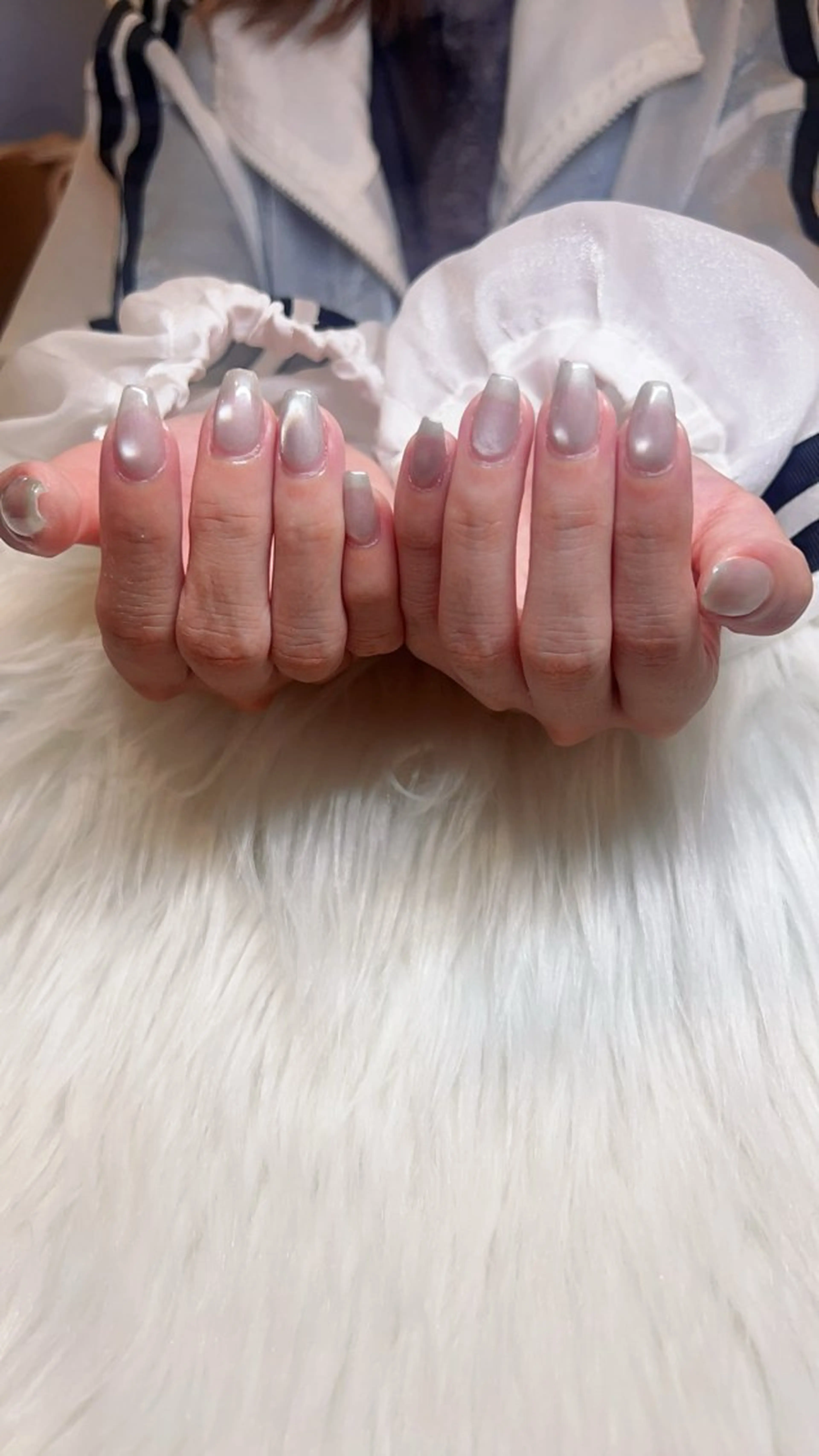 ネイル マグネットネイル マグネットワンカラー ワンカラーネイル Nail Salon Recess 【ネイルサロンリセス】 （ネイルサロンリセス）所属・く まのネイルデザイン