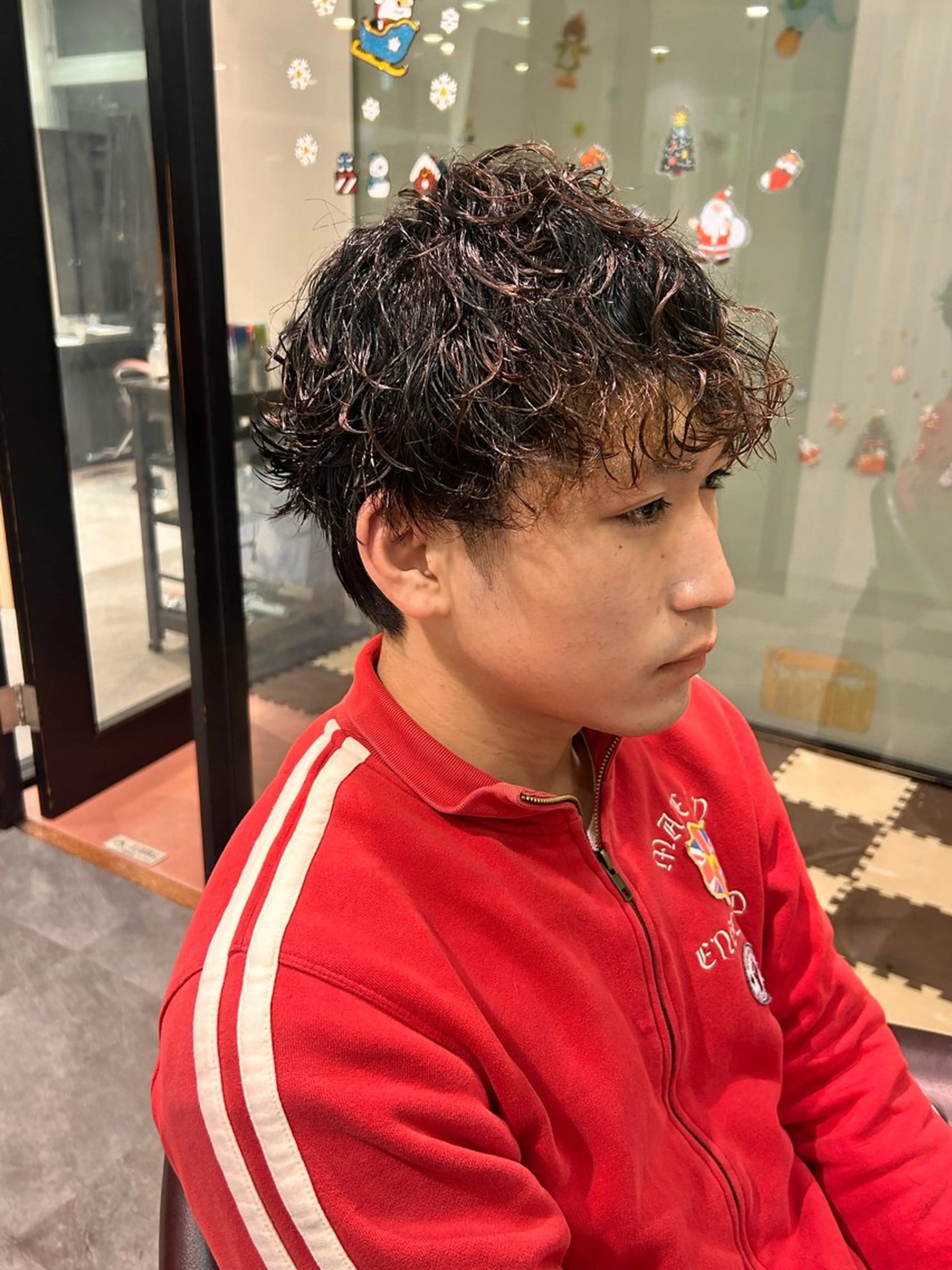 ショート パーマ メンズ カット パーマ トリートメント EARTH大宮宮原店所属・ri kuのヘアスタイル