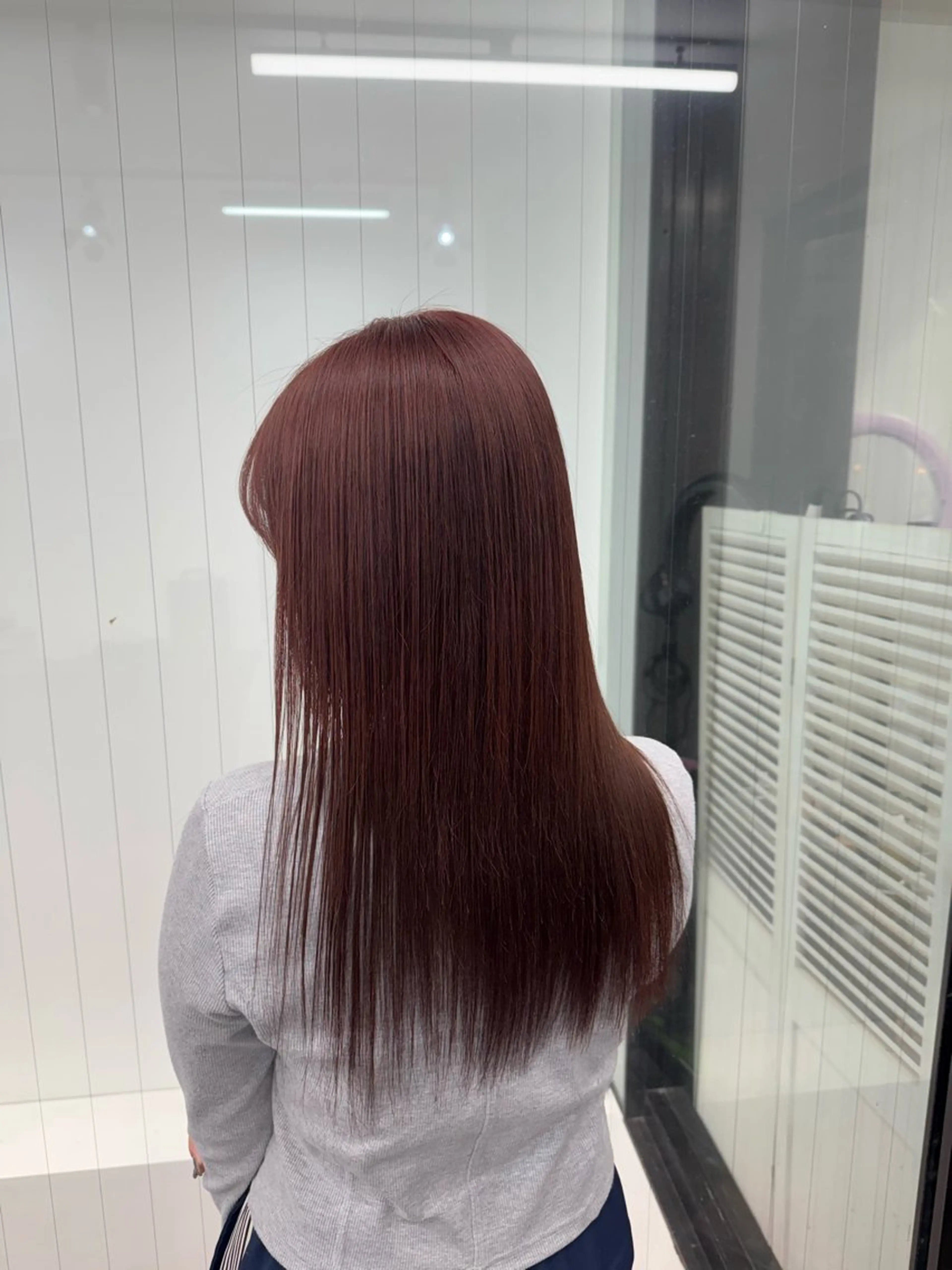 ロング カラー バレイヤージュ ミストバング ブリーチ 透明感カラー ダブルカラー ヘアカラー COEUR❤️ 唯のヘアスタイル