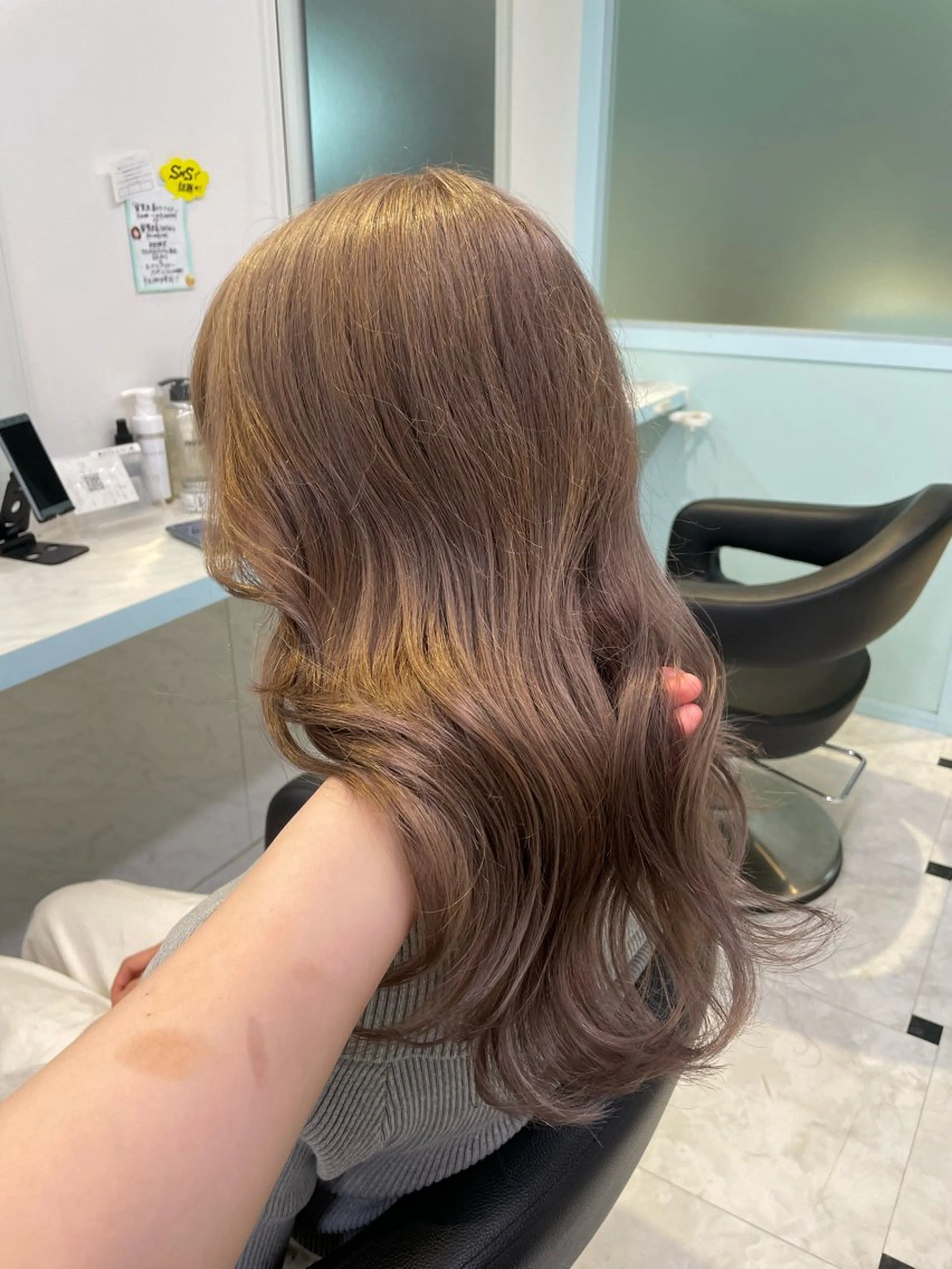 ロング カラー ヘアカラー 🧡モテ髪＆透明感 🧡オレンジ🌻🧡のヘアスタイル