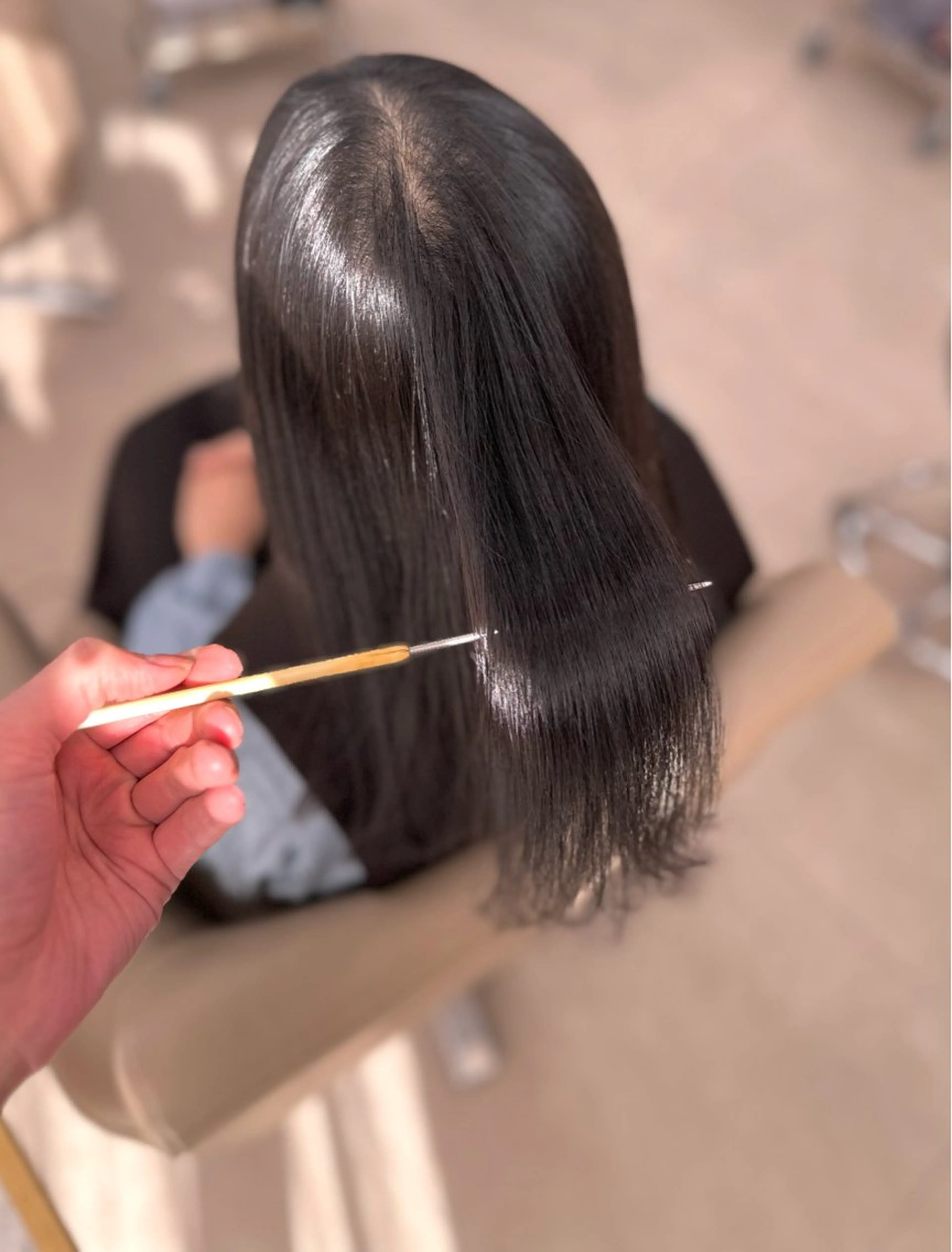 ミディアム カラー パーマ カット ヘアカラー 縮毛矯正 トリートメント ヘッドスパ 縮毛矯正✨ 透明感カラー✨山下のヘアスタイル