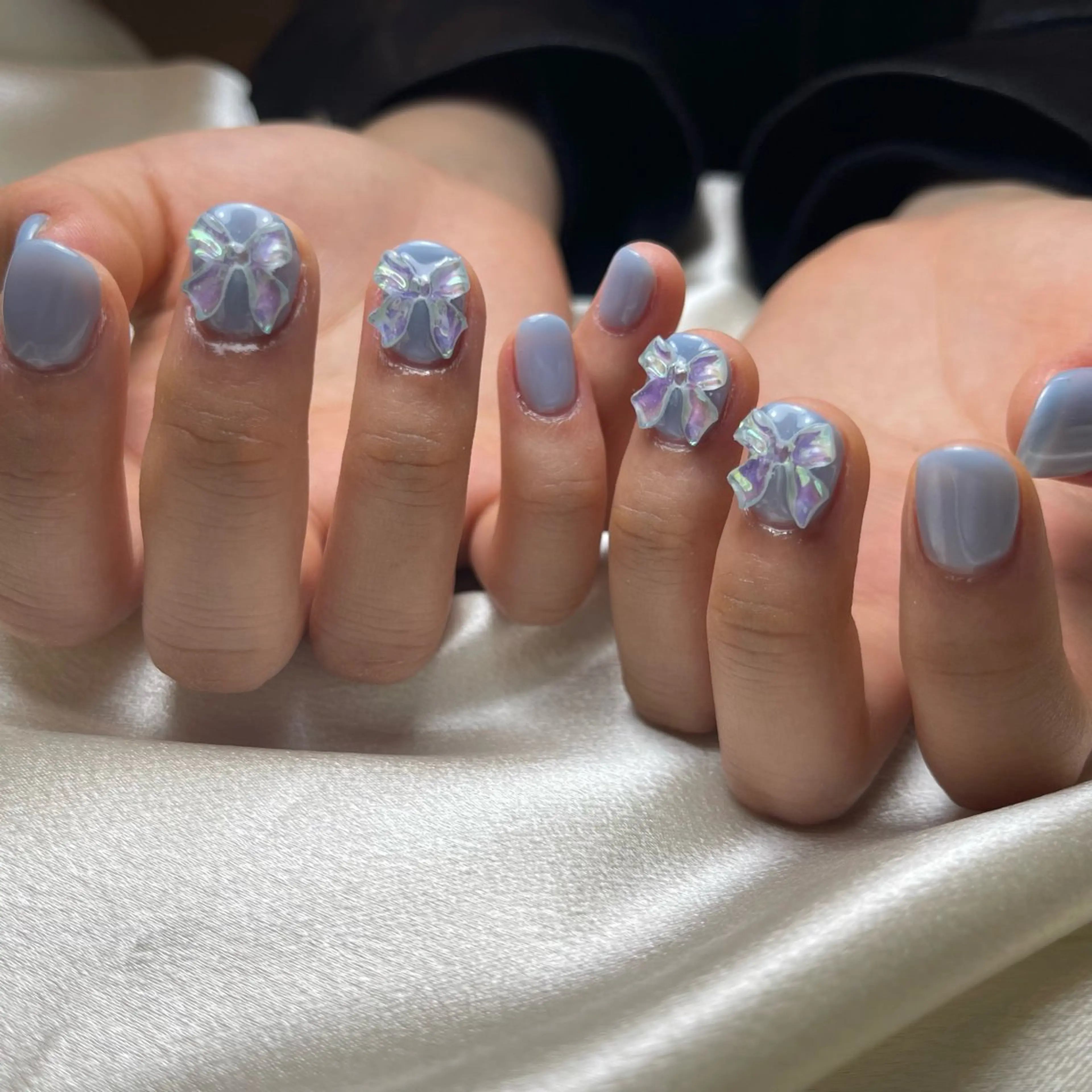 ネイル シンプルネイル 🧁fein. nana🩵のネイルデザイン
