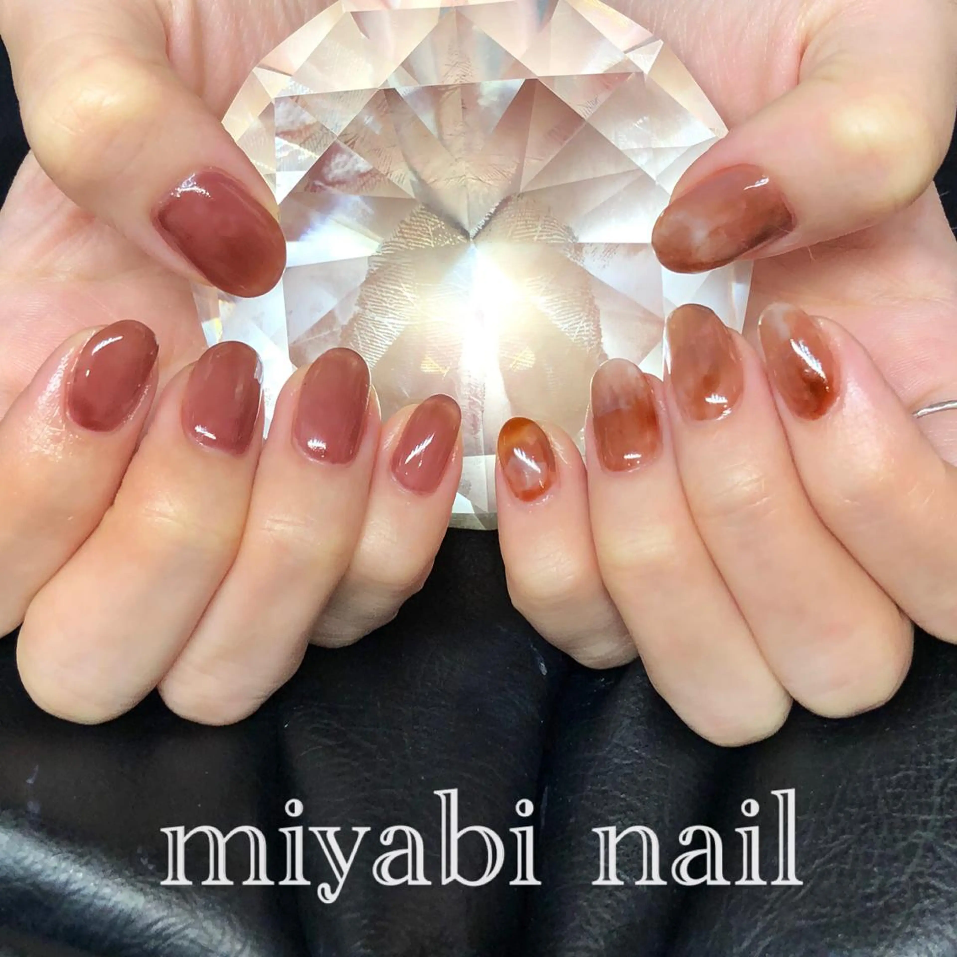 ネイル アートネイル ジェルネイル 持ち込み ニュアンスネイル ワンカラーネイル ハンドネイル miyabi nail 桂川駅近くのネイルデザイン