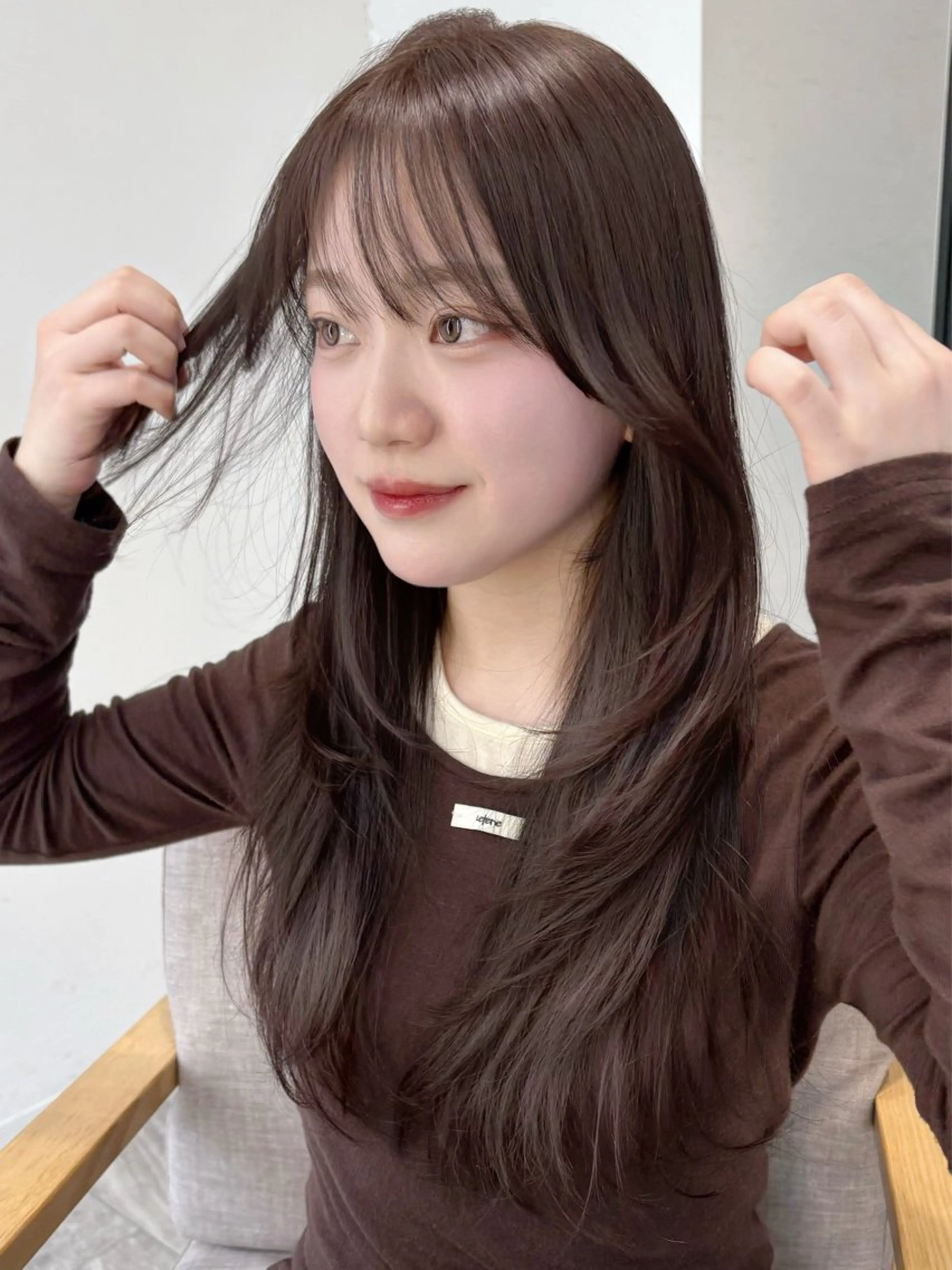 ロング カラー 似合わせ前髪/ 小顔カット🎀そうのヘアスタイル