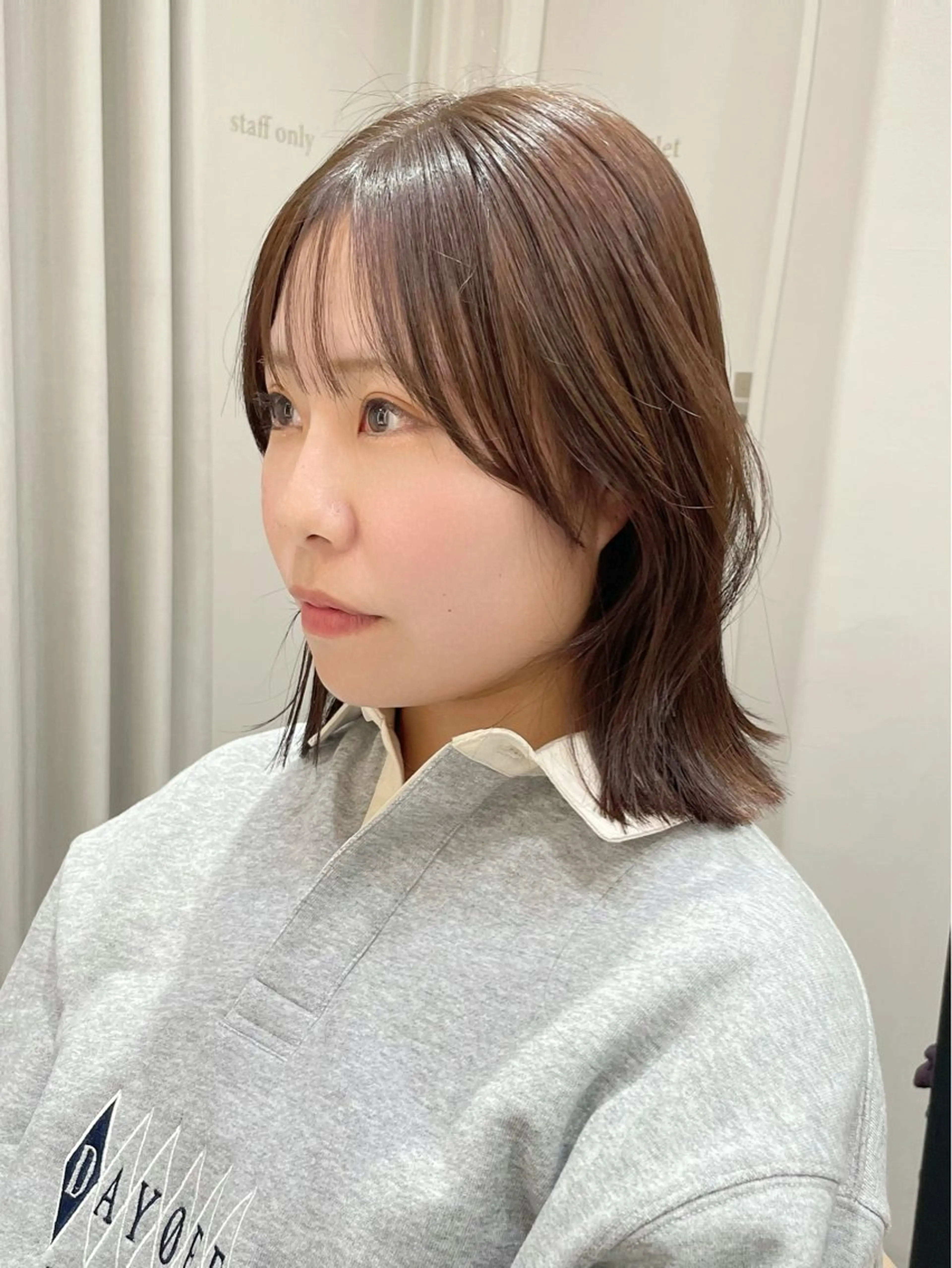 ミディアム カット ヘアカラー トリートメント 🐥ボブ/韓国ヘア 髪質改善/halcaのヘアスタイル