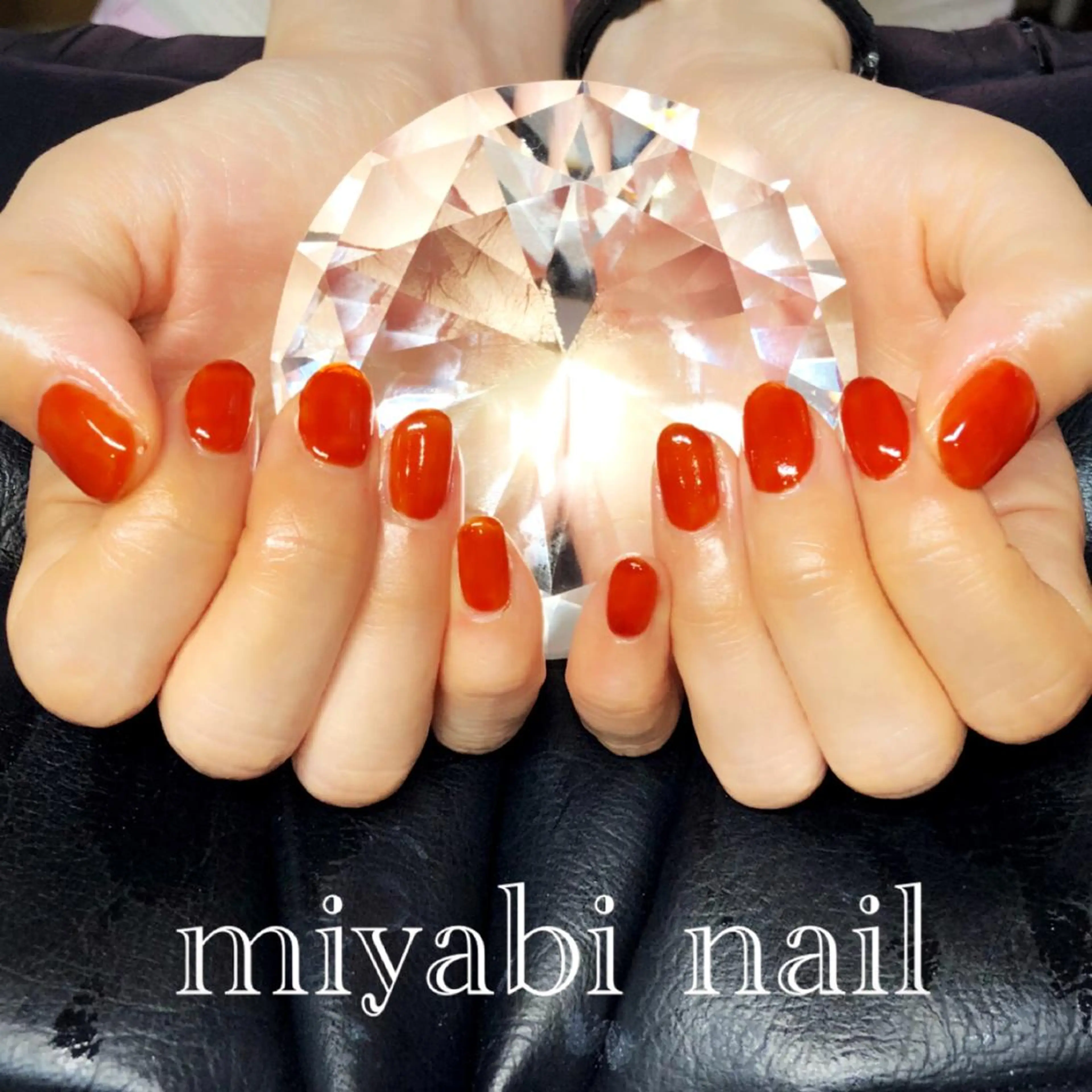 ネイル ジェルネイル ワンカラーネイル シンプルネイル ハンドネイル miyabi nail 桂川駅近くのネイルデザイン