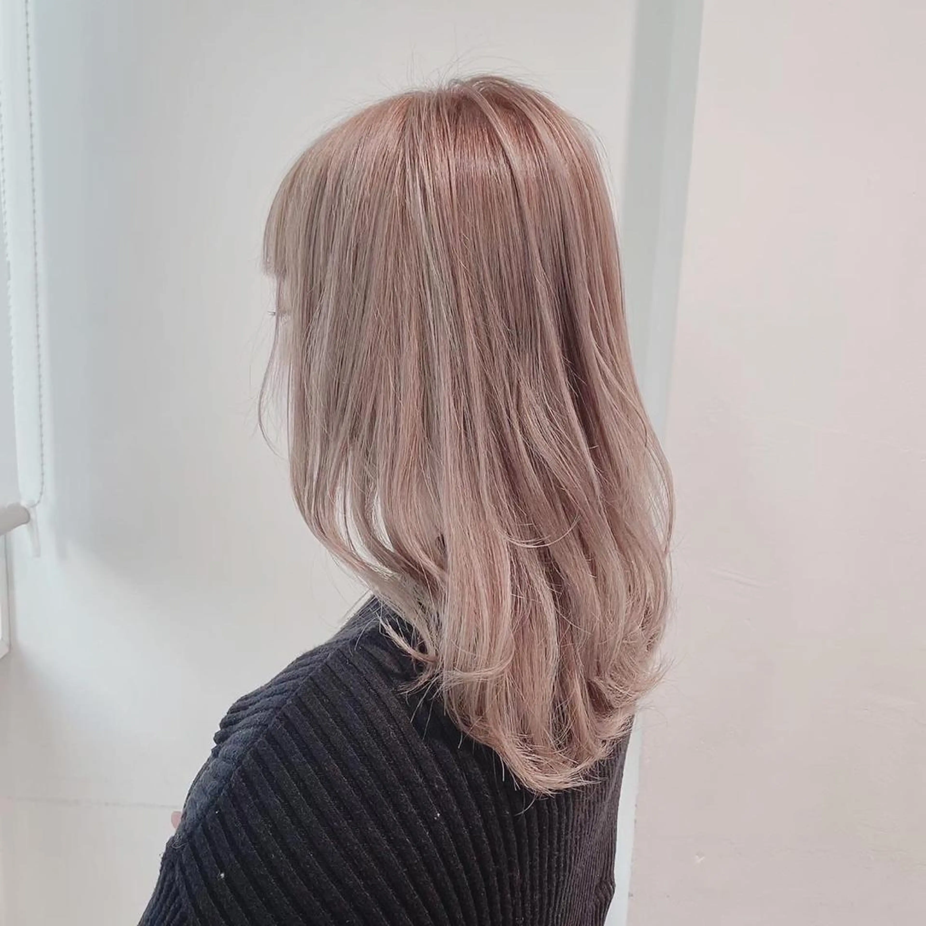 セミロング ヘアカラー トリートメント ヘッドスパ ヘアセット 大人っぽ上品🤍韓国 レイヤー🤍ふうがのヘアスタイル
