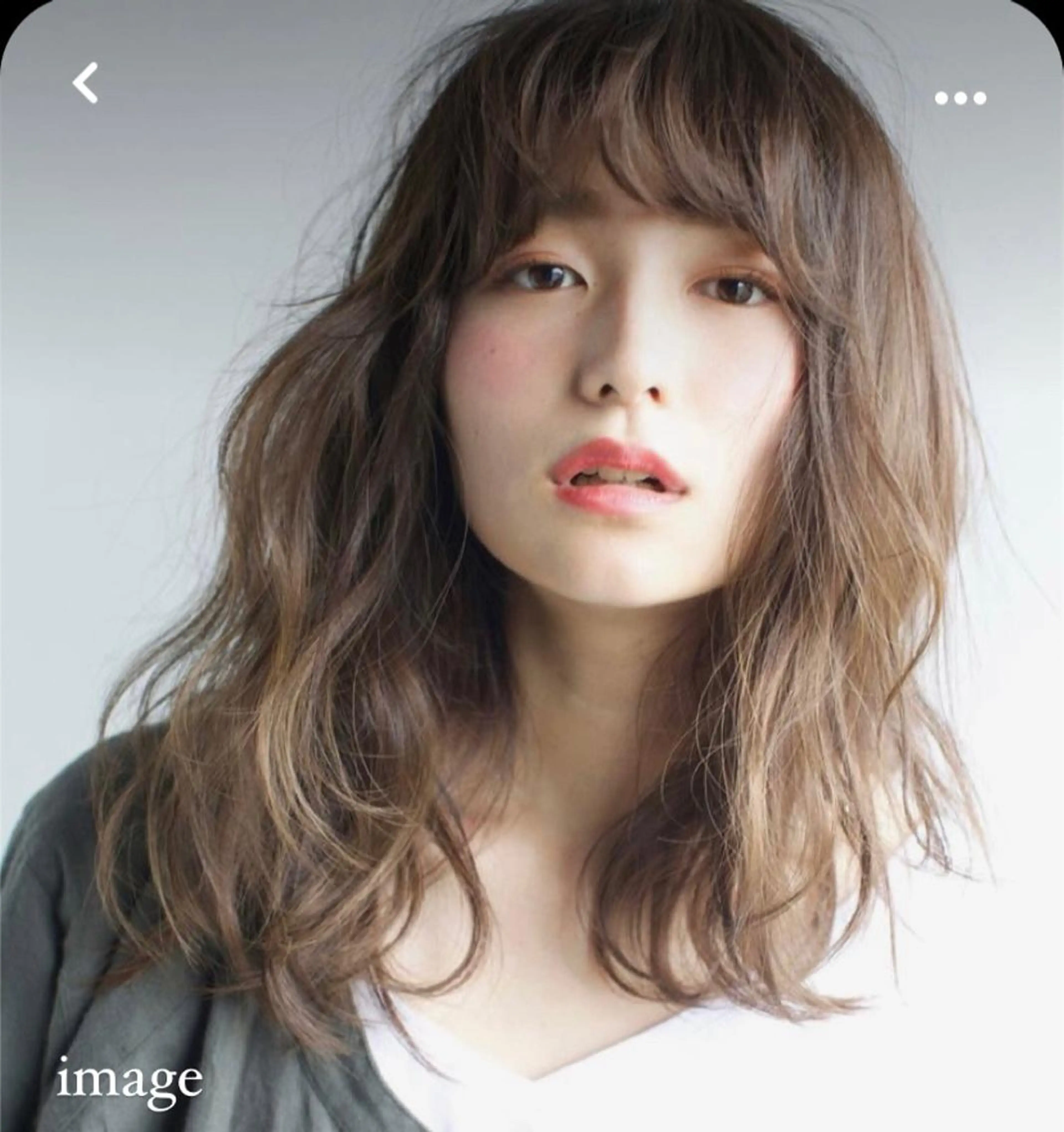ミディアム カラー パーマ ヘアアレンジ ミディアムパーマ 顔周りカット/アレン ジ/カラー小野寺紗良のヘアスタイル