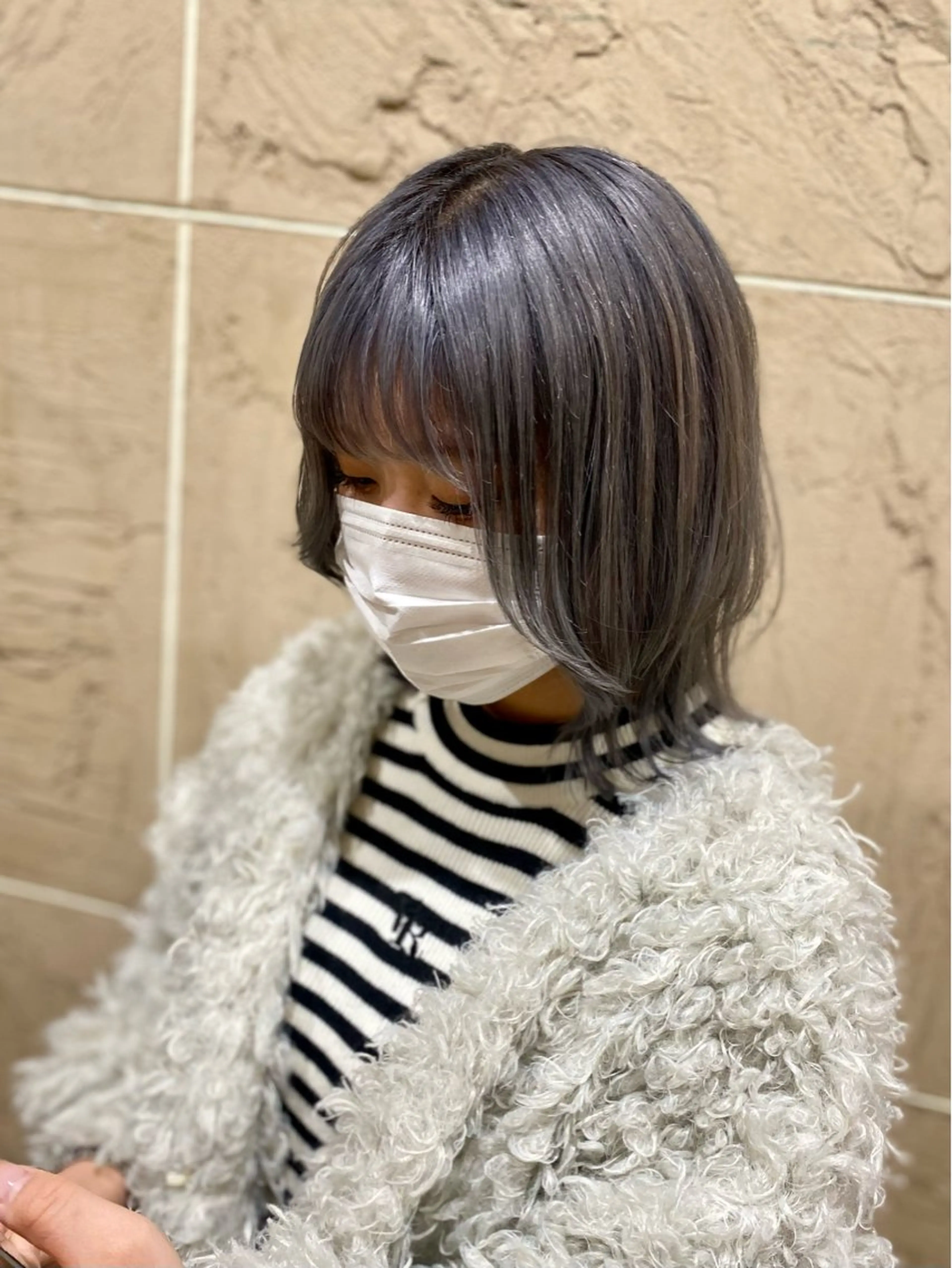 ミディアム くびれヘア くびれレイヤー レイヤーカット 伊藤 裕也のヘアスタイル