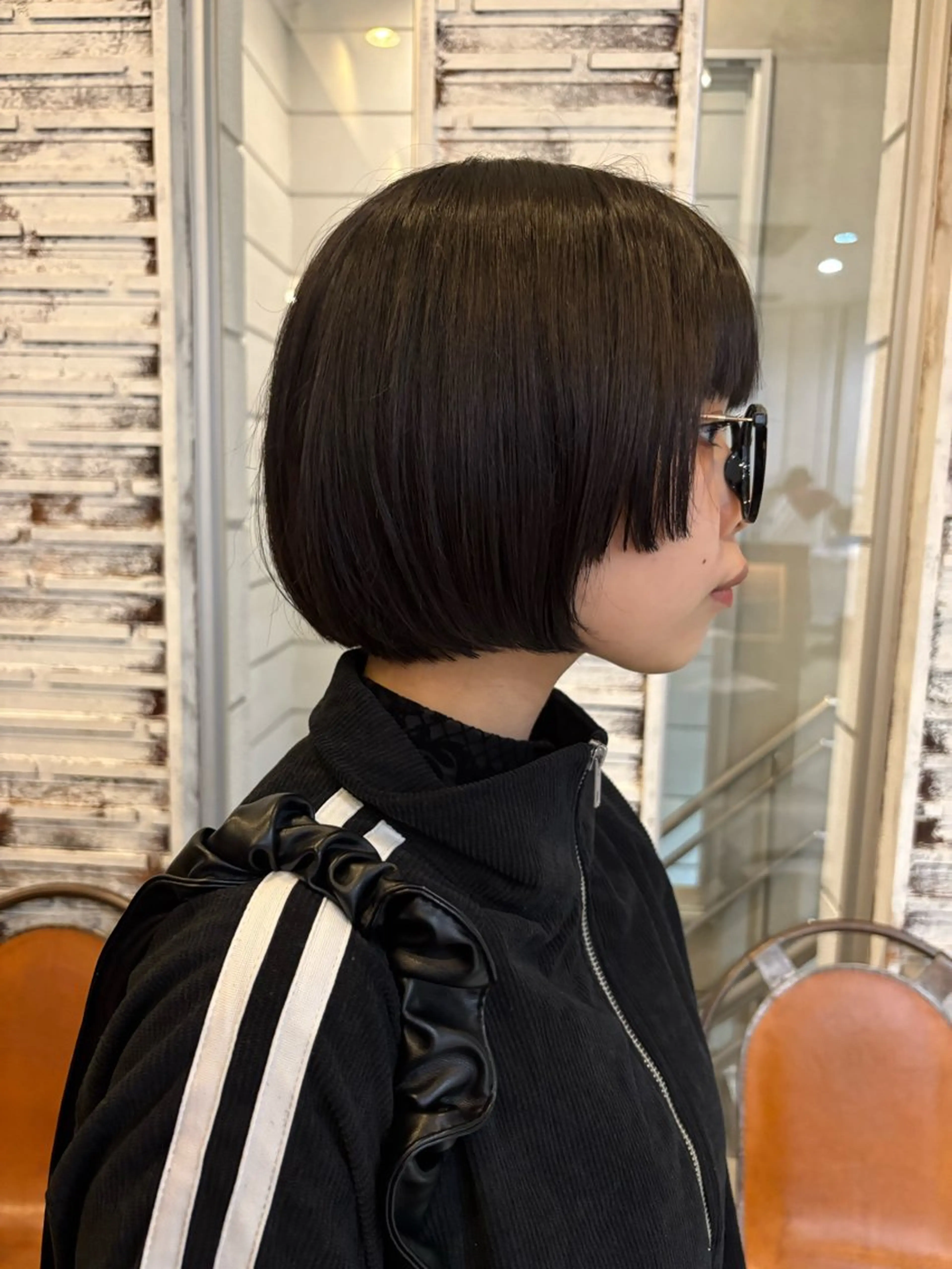 ショート ボブレイヤー ボブ 顔まわりレイヤー 姫カット レイヤーカット カット ✨艶ブリーチカラー✨ 酸性ストレート光太郎のヘアスタイル