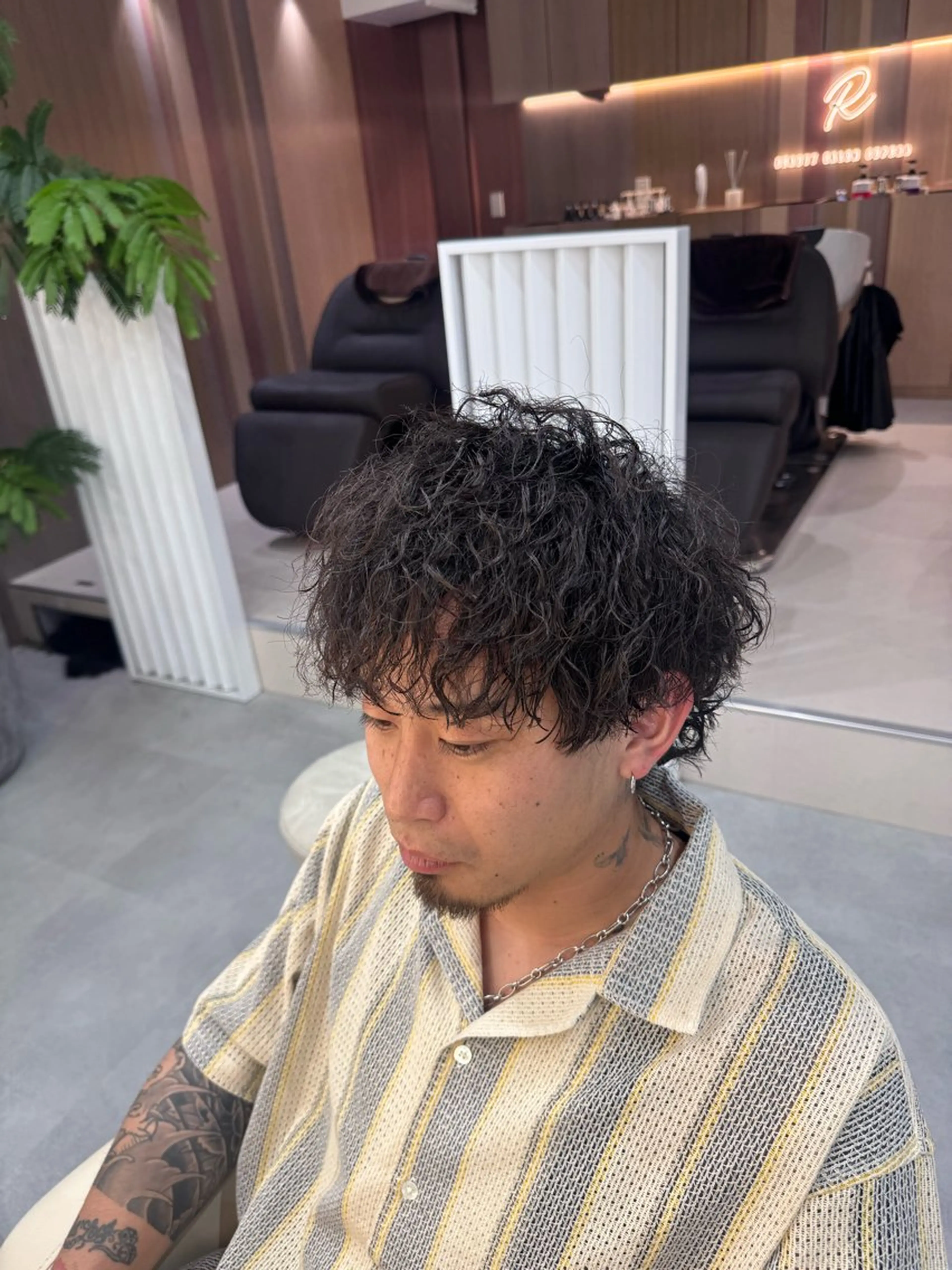 パーマ メンズ カット パーマ ヘッドスパ R/🤎 トレンドお任せOKのヘアスタイル