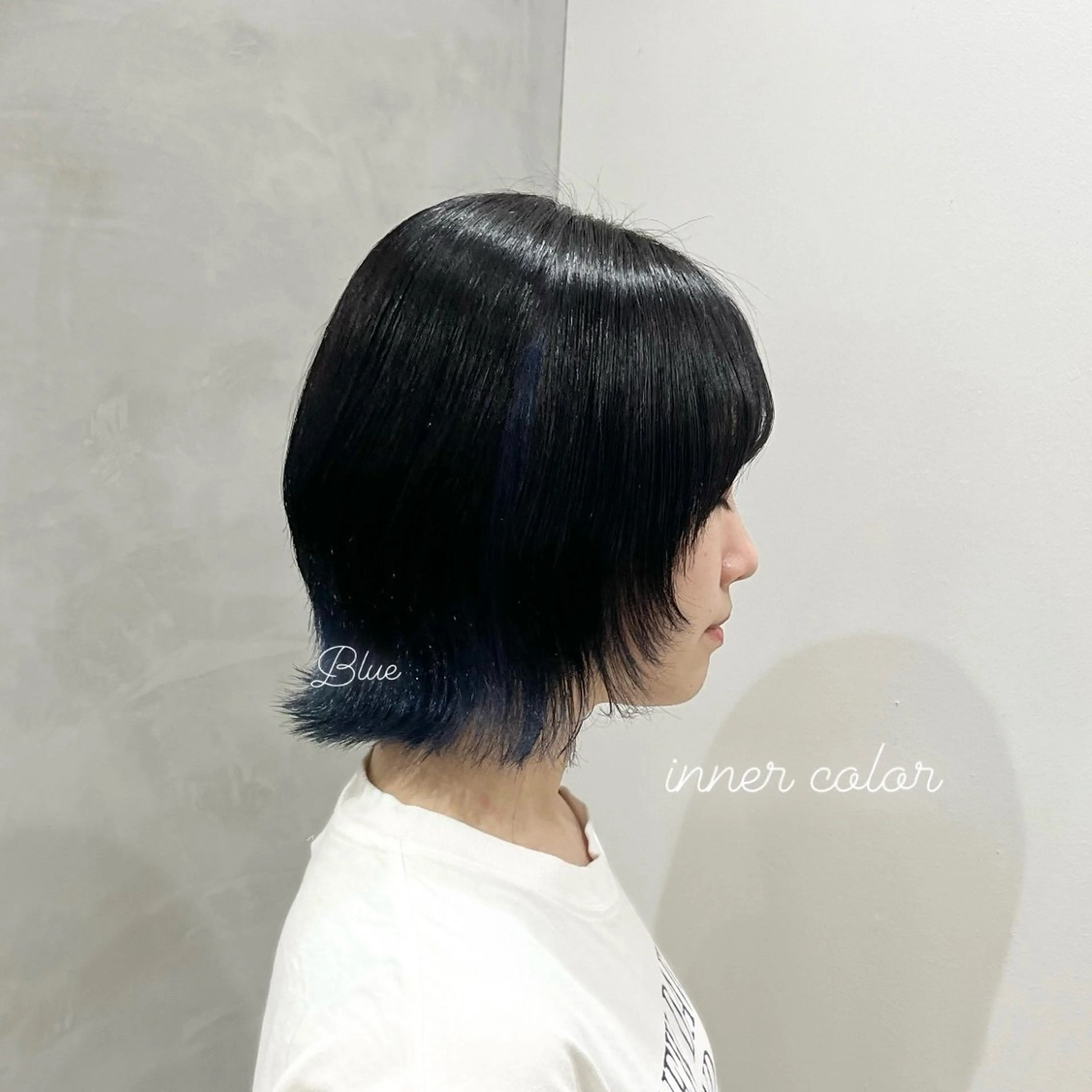 ショート カラー ブルーカラー シルバー miku୨୧˖* 透明感モテカラーのヘアスタイル