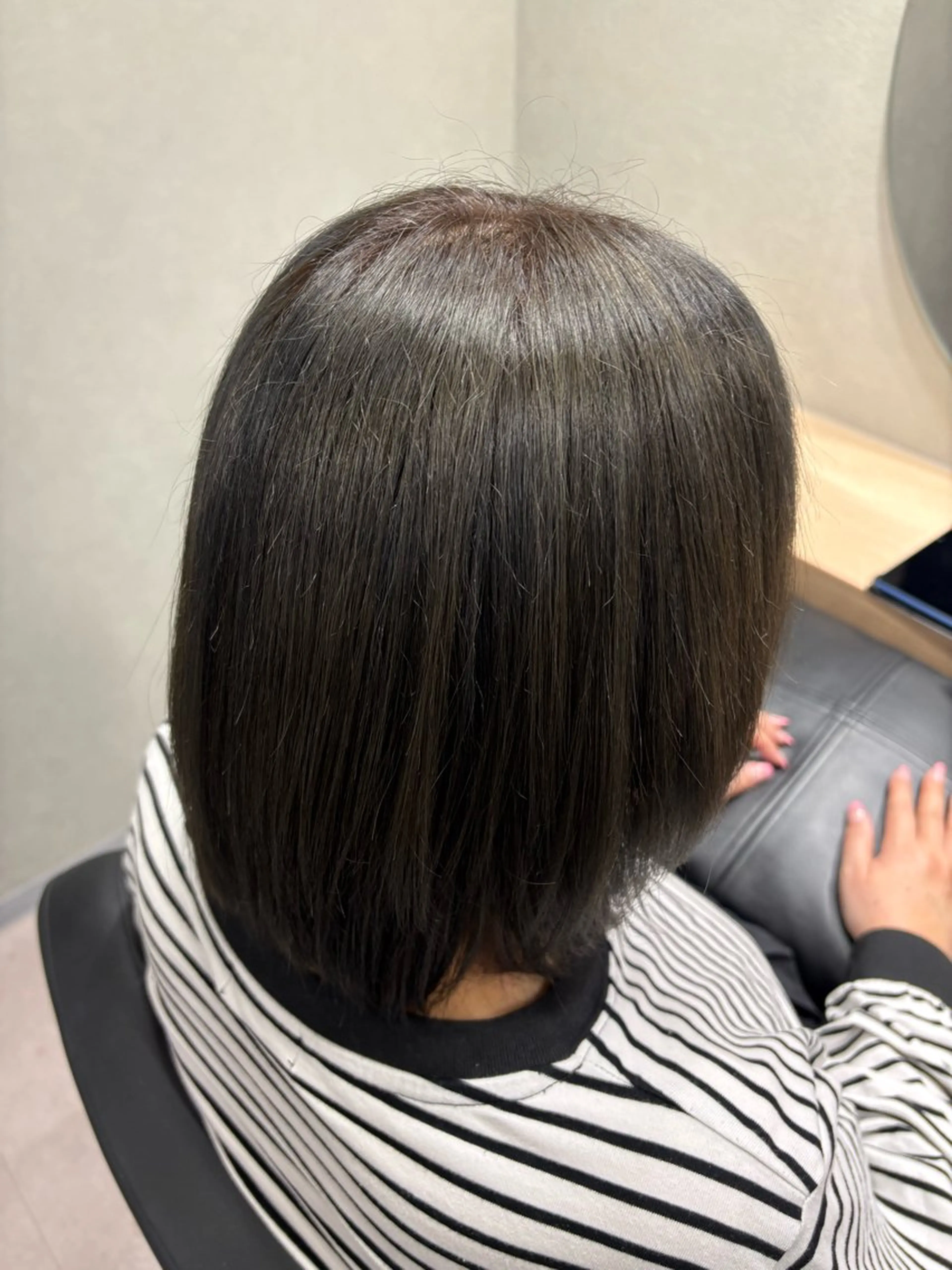 ミディアム カラー アッシュ ブリーチ 縮毛矯正 ヘアカラー mok所属・mok 🫧ayaneのヘアスタイル