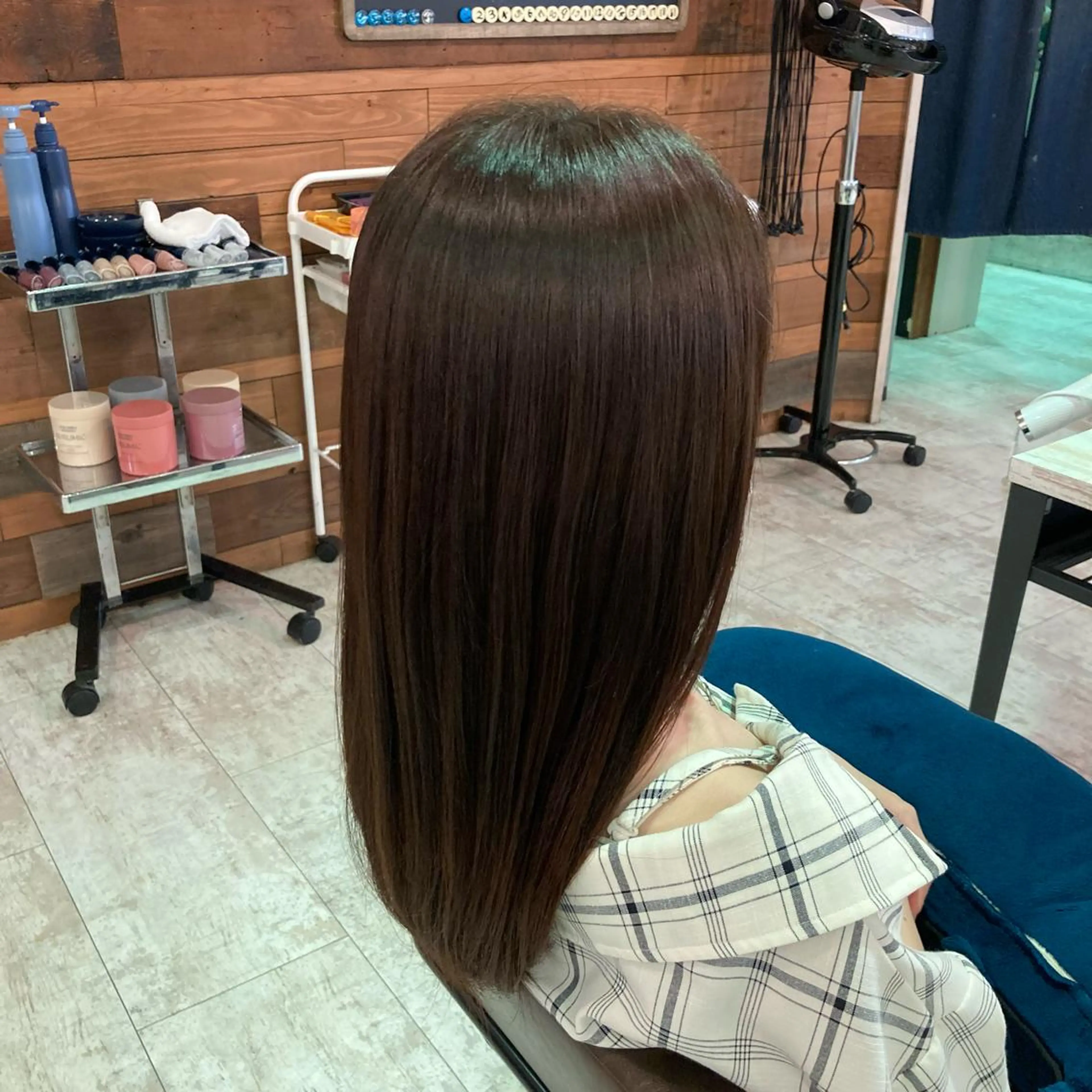 ロング 縮毛矯正 Plaatje🤍 はるか‎🕊のヘアスタイル