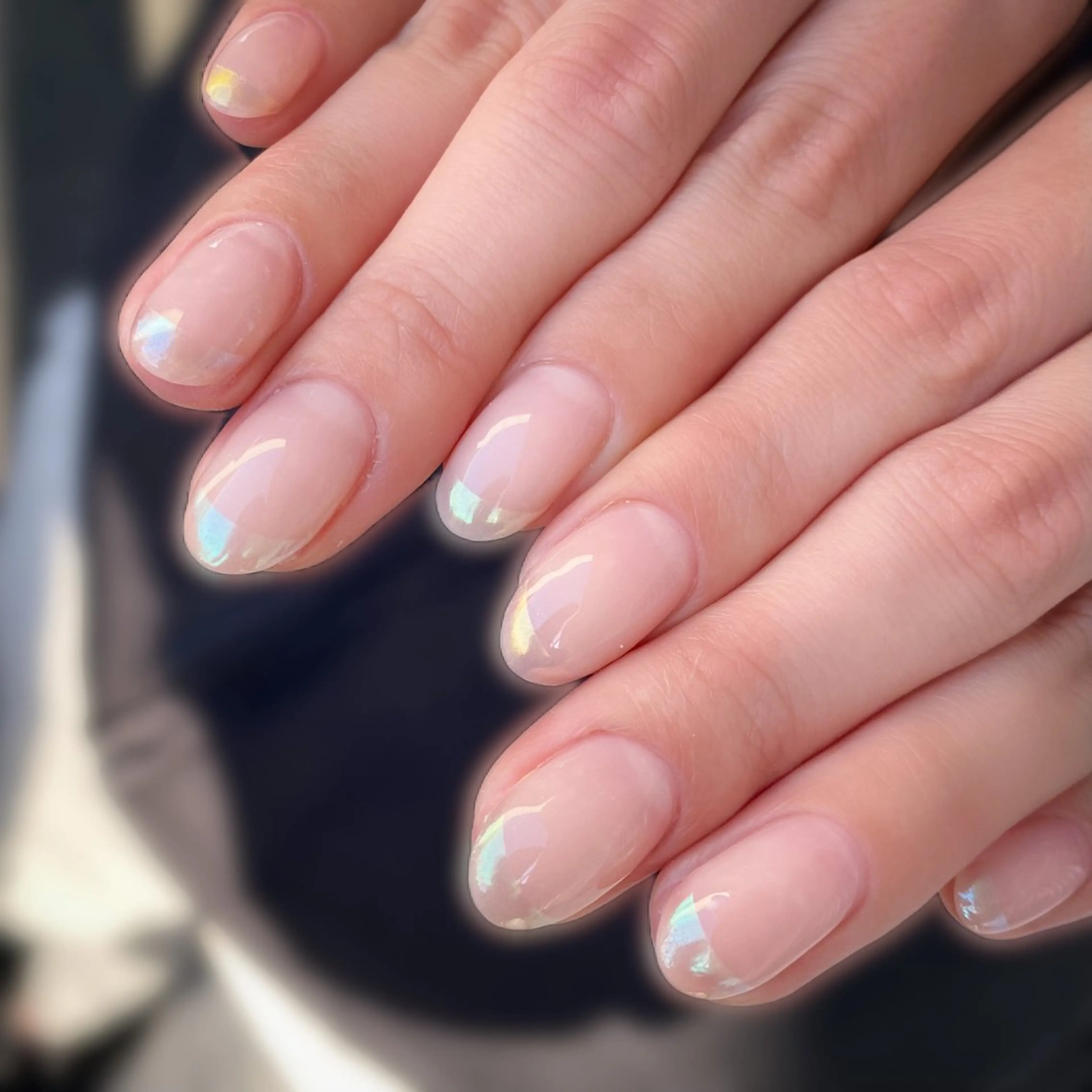 ネイル オーロラネイル フレンチネイル &.nail/ ニュアンス/持込み可のネイルデザイン