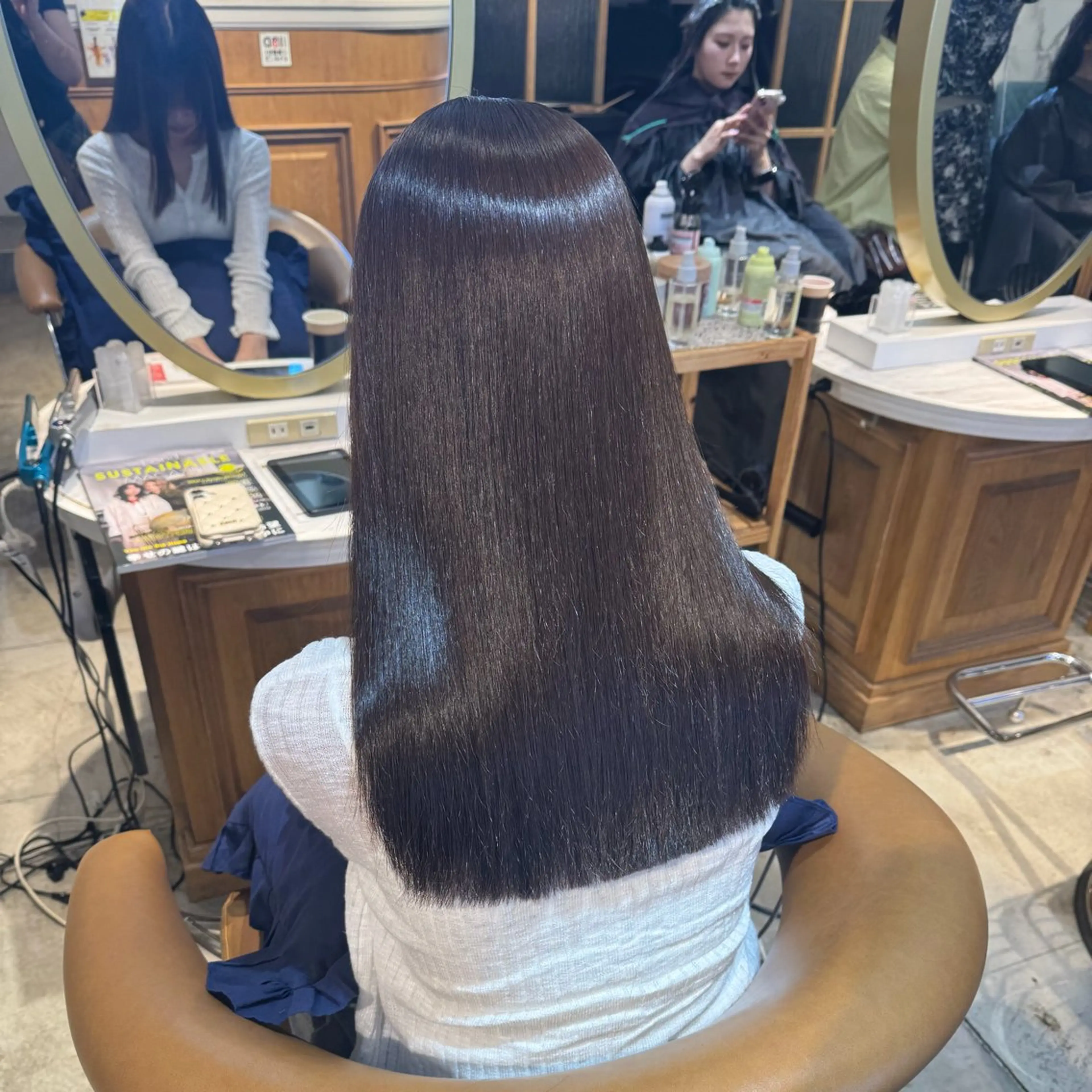 ロング 髪質改善 縮毛矯正 カット 縮毛矯正 トリートメント ヘアセット 髪質改善/ボブ /韓国/erikoのヘアスタイル