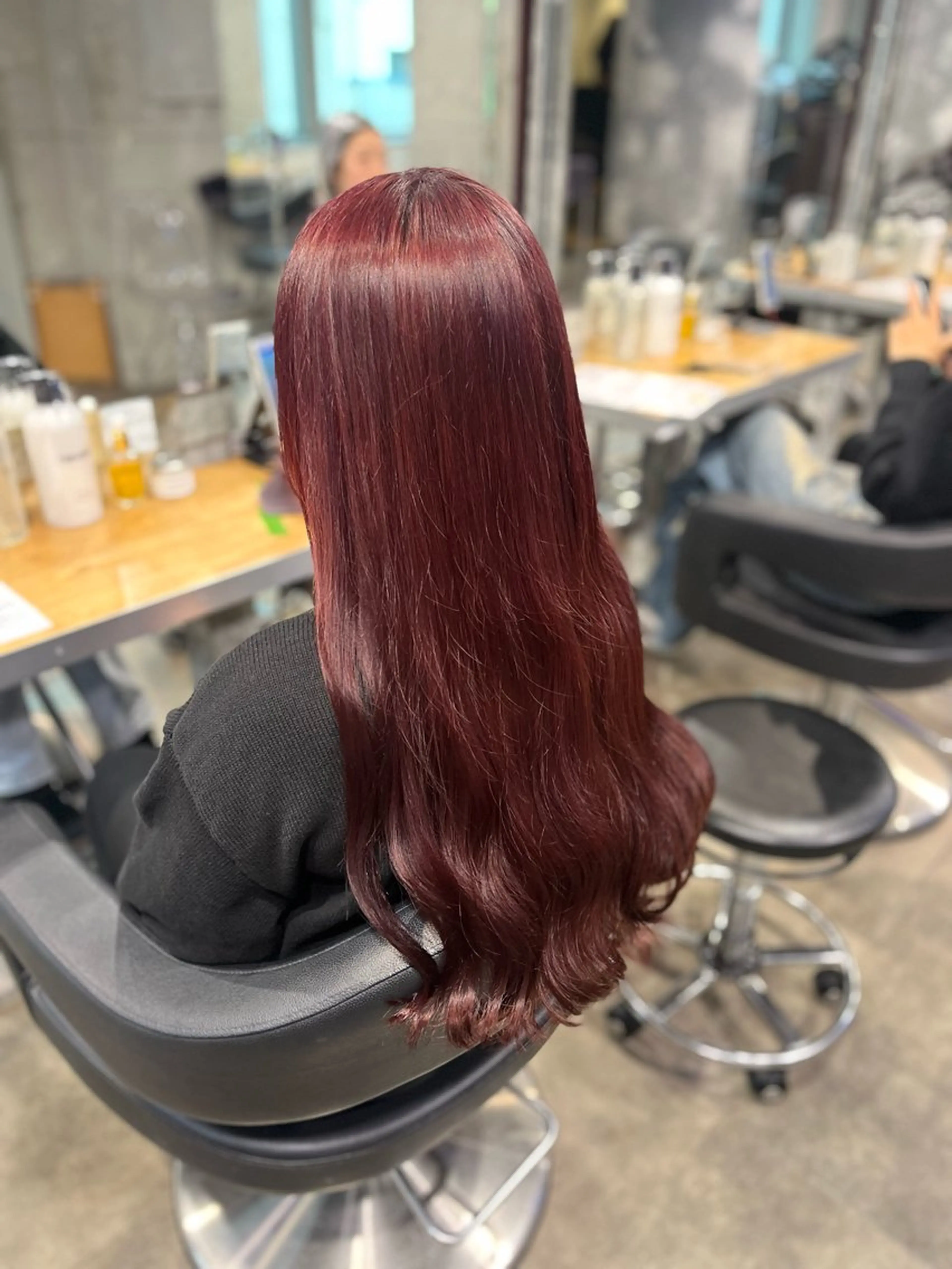 カラー ヘアカラー トリートメント ヘッドスパ ヘアセット ガーリーヘア💌トレ ンド暖色💌Yuuのヘアスタイル