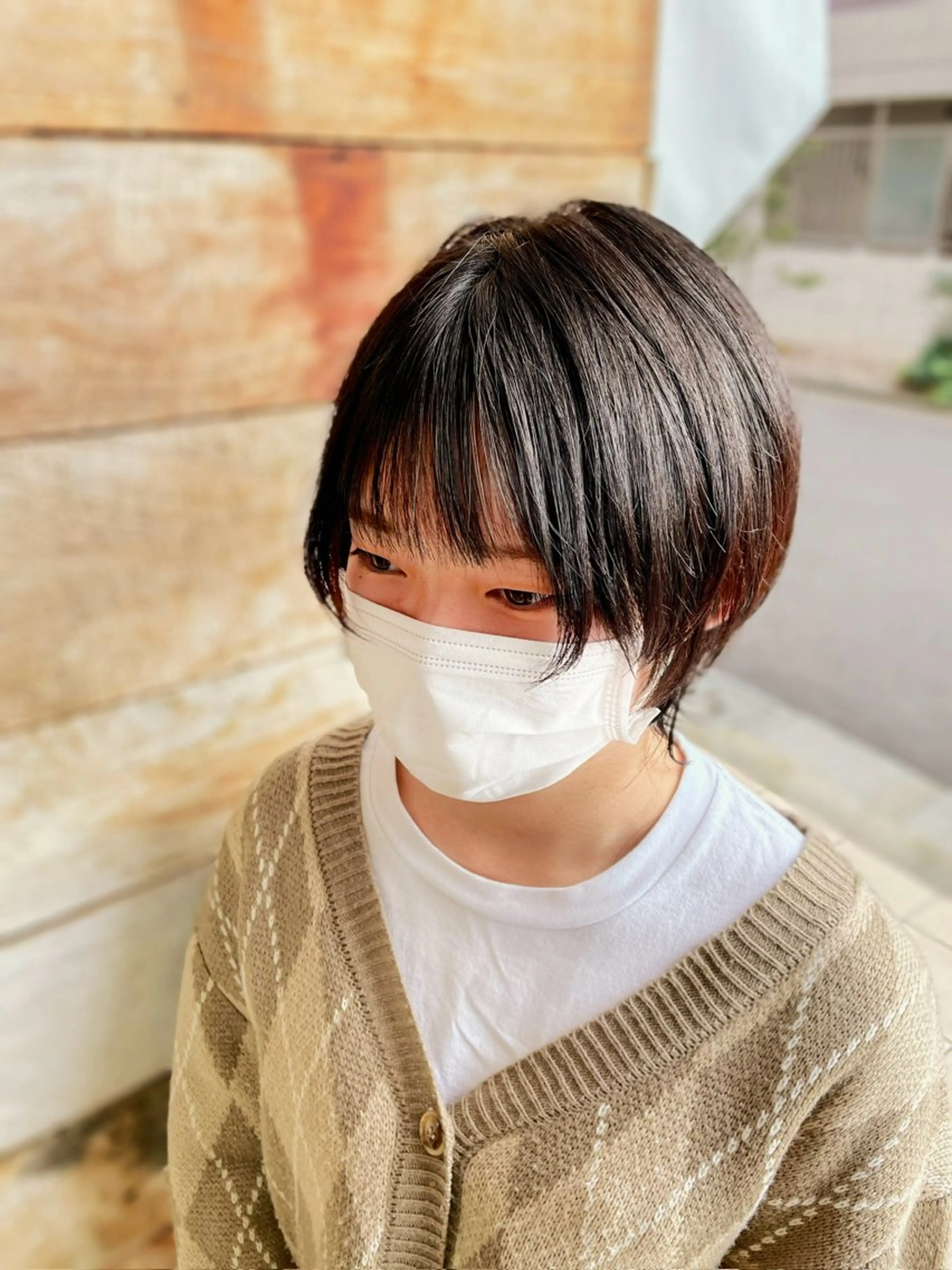 前髪カット×前髪縮毛矯正×カラー×3stepトリートメント🌈¥11000の写真