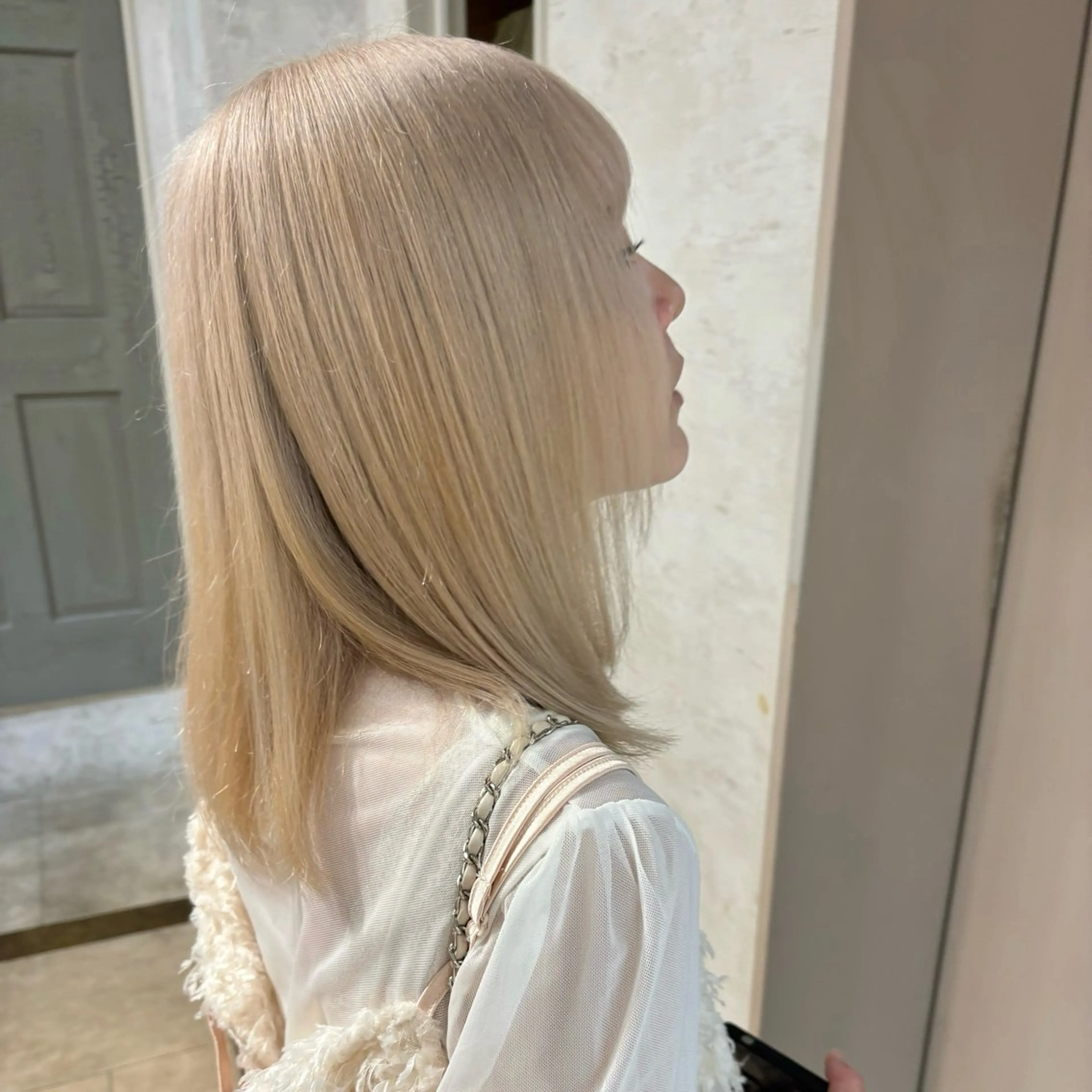 ミディアム カラー ヘアカラー 棚瀬 寧麻のヘアスタイル