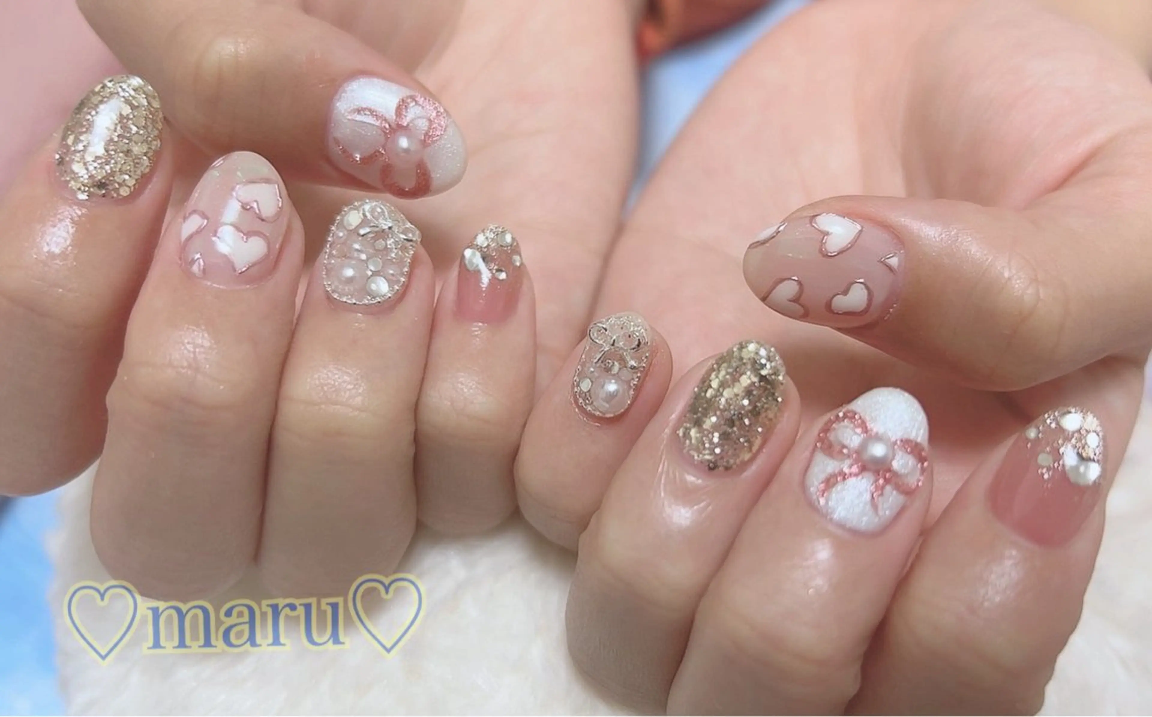 ネイル ハンドネイル フットネイル まるみ ♡のネイルデザイン